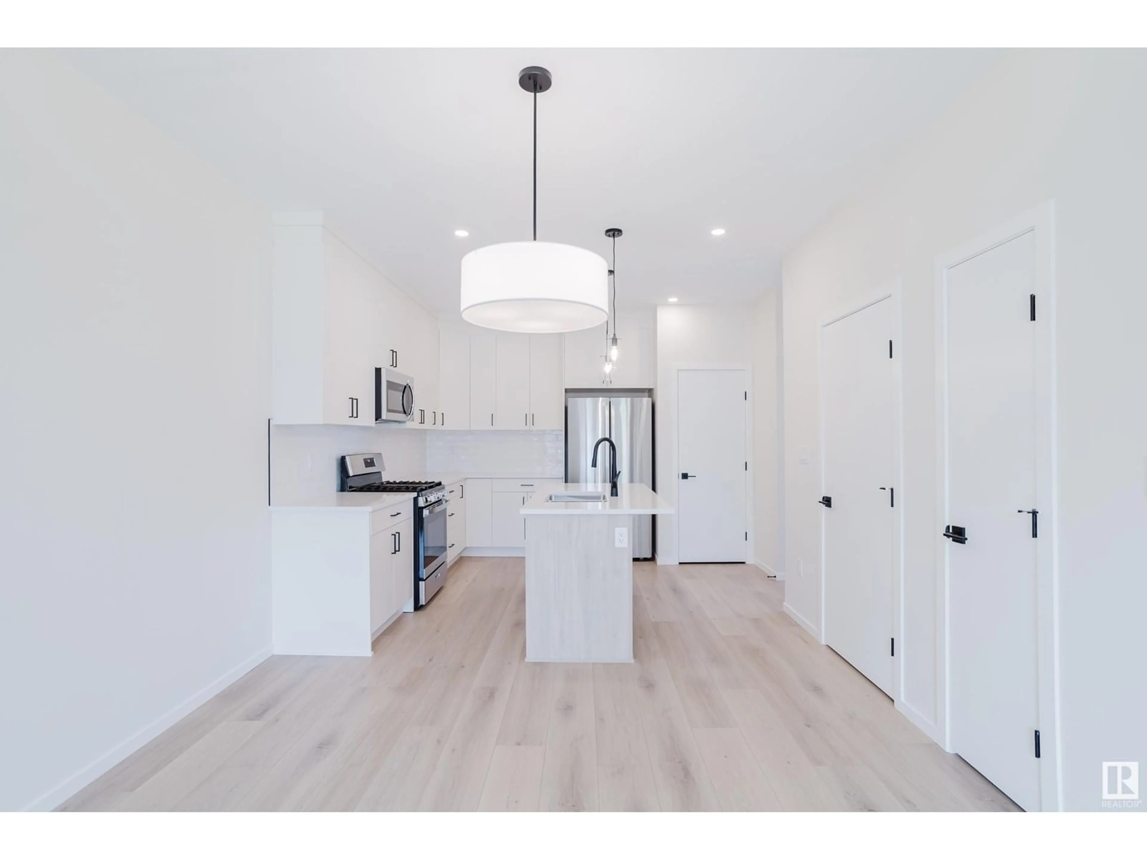 Open concept kitchen, unknown for 65/67/69 - 10463 159 ST, Edmonton Alberta T5P3A8