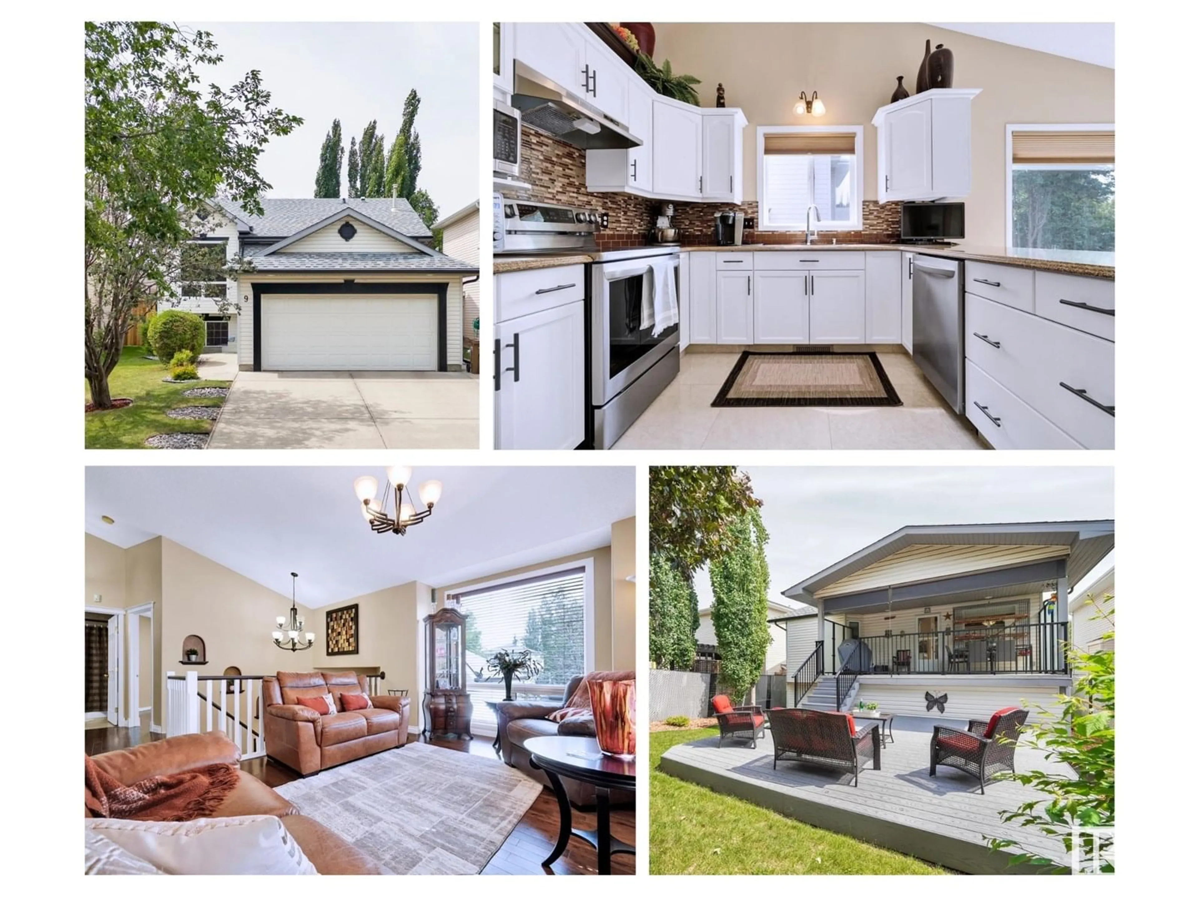 Open concept kitchen, ceramic/tile floor for 9 OAKLAND WY, St. Albert Alberta T8N6M4