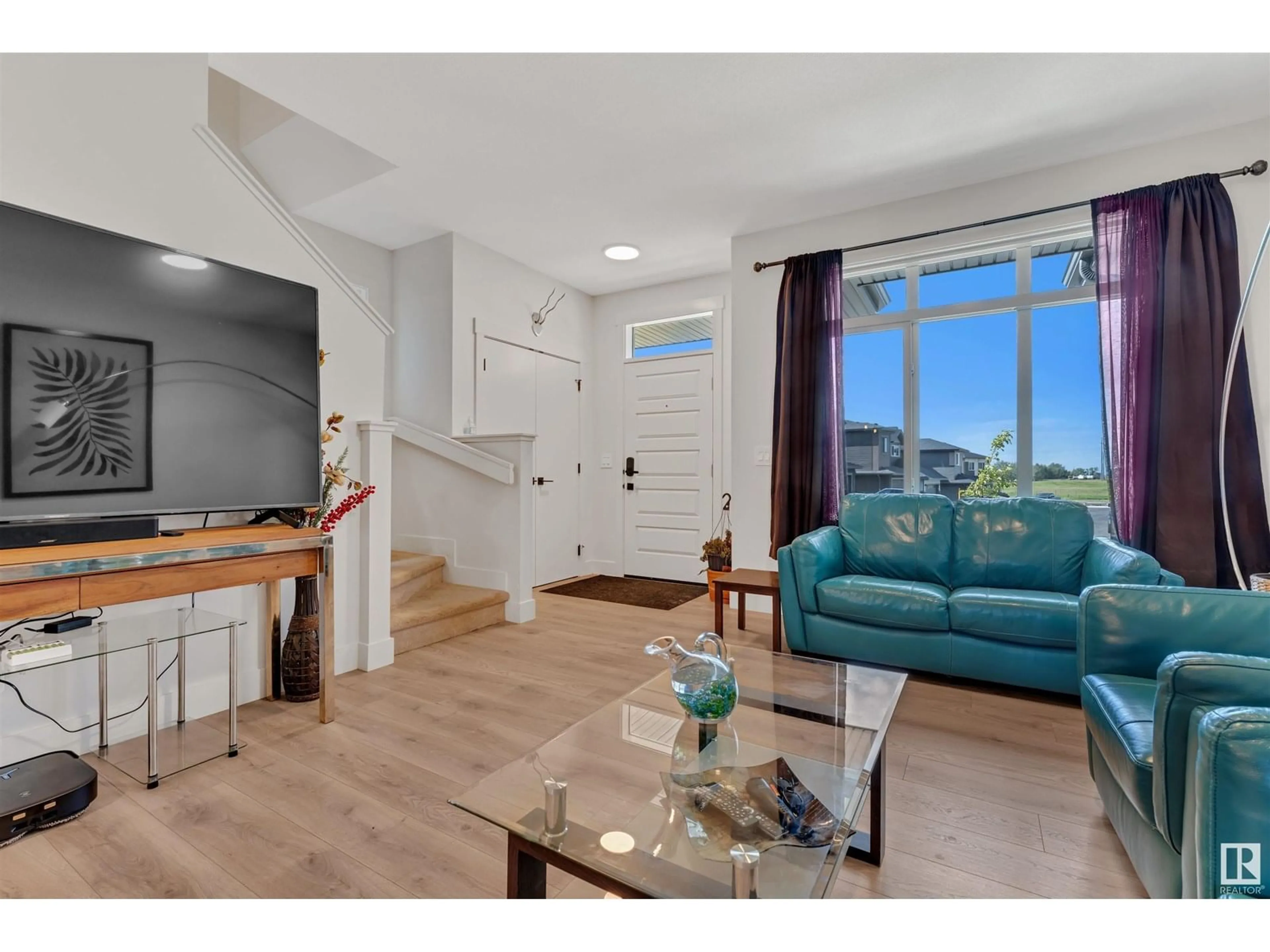 Living room with furniture, unknown for 171 KINGLET BV, Edmonton Alberta T5S0S6