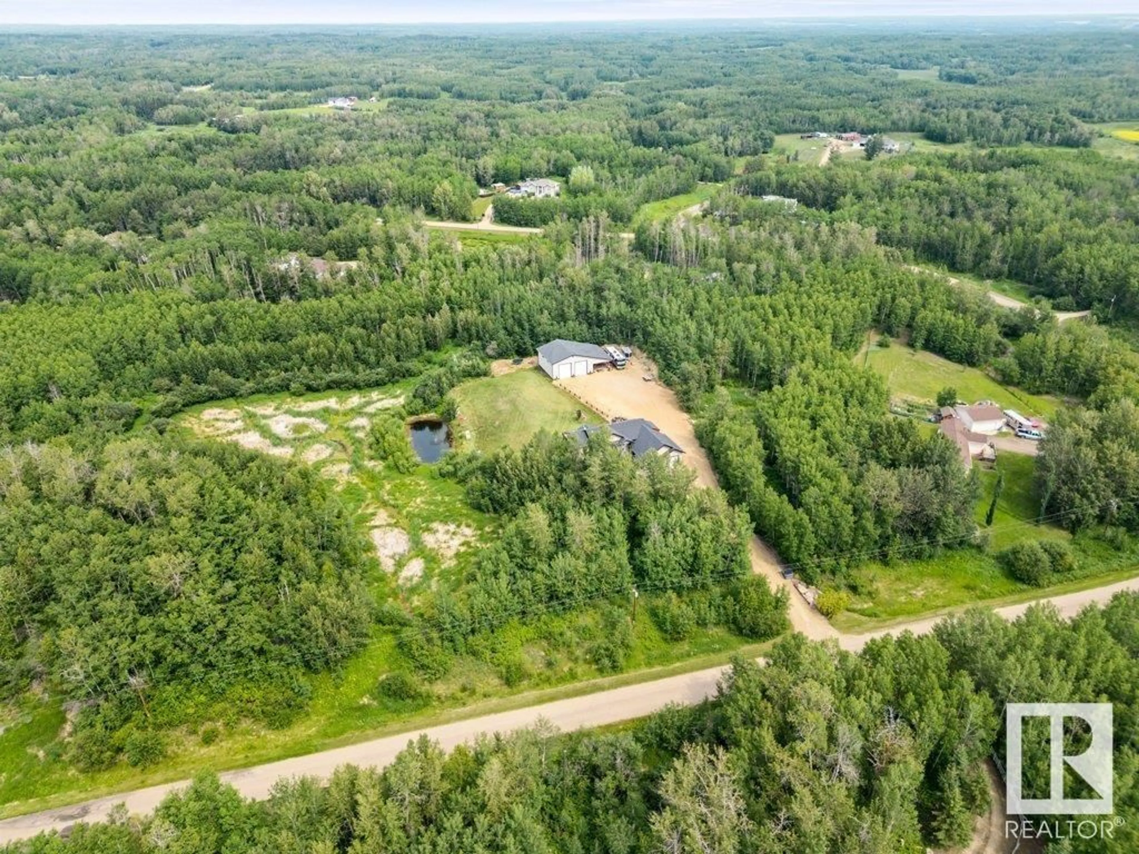 A pic from outside/outdoor area/front of a property/back of a property/a pic from drone, forest/trees view for 51219 - 42 RANGE ROAD 195, Rural Beaver County Alberta T0B4J1