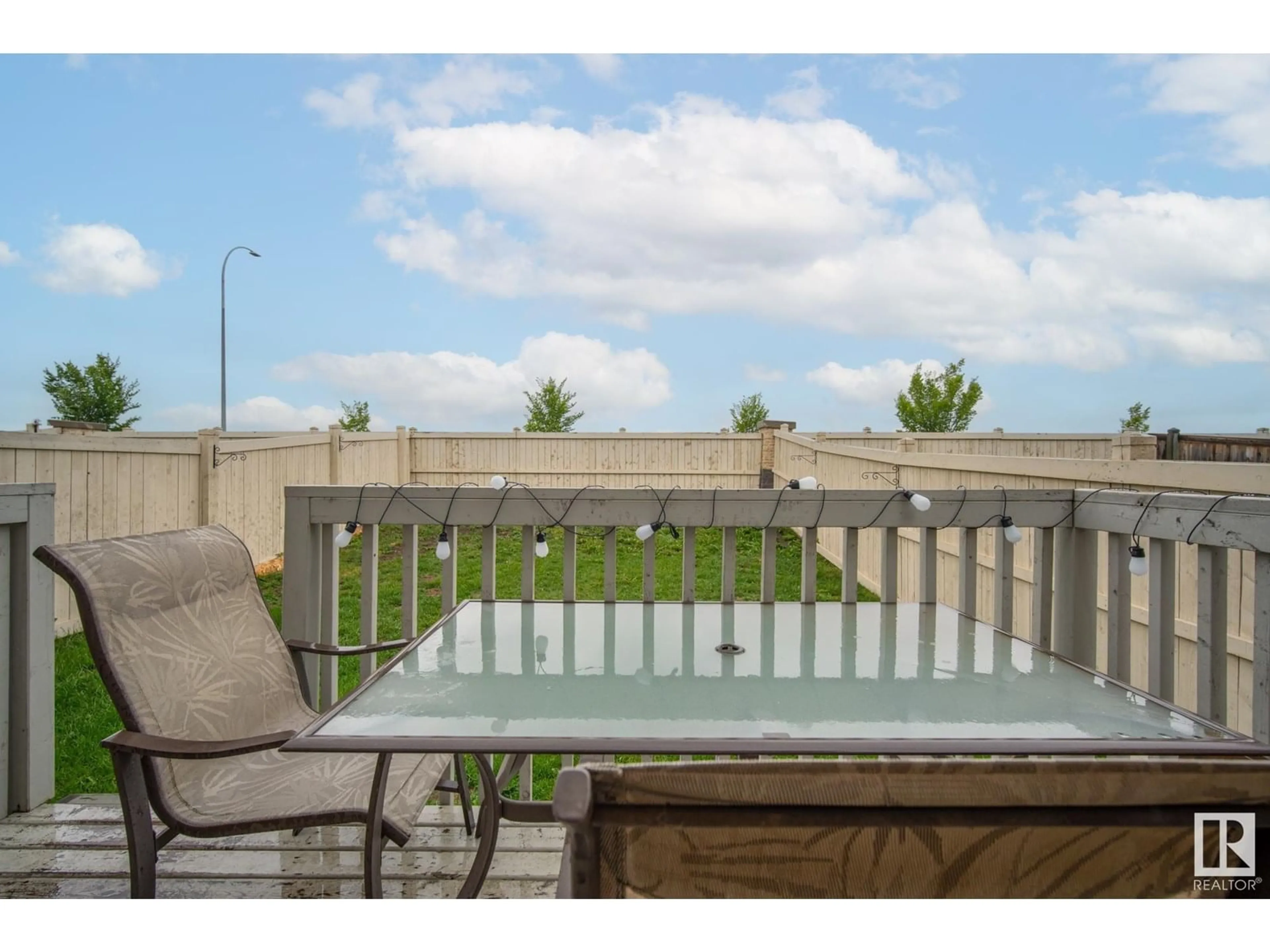 Patio, water/lake/river/ocean view for SW - 16024 10 AV, Edmonton Alberta T6W2H1