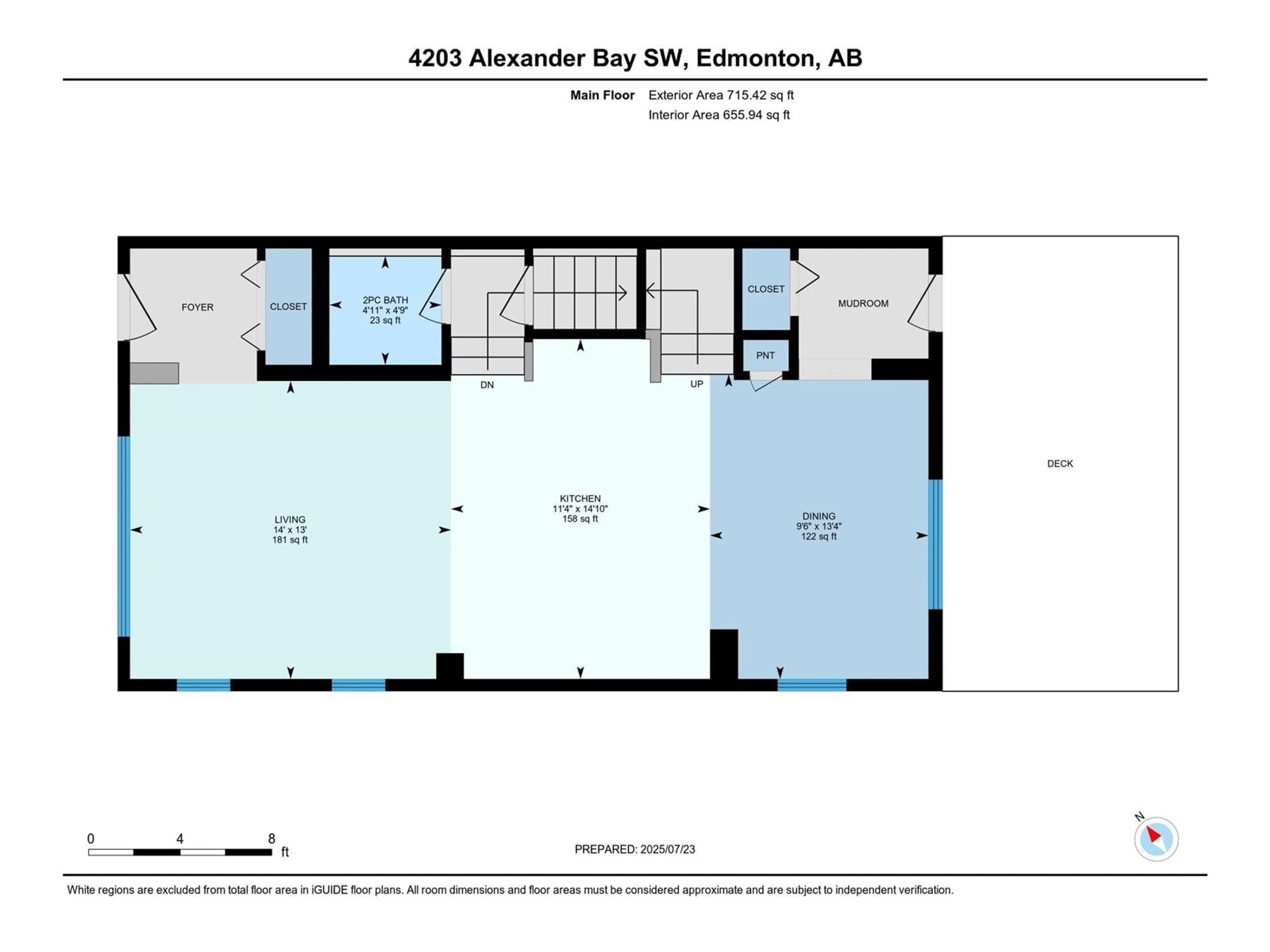 Floor plan for 4203 ALEXANDER BA, Edmonton Alberta T6W2C8