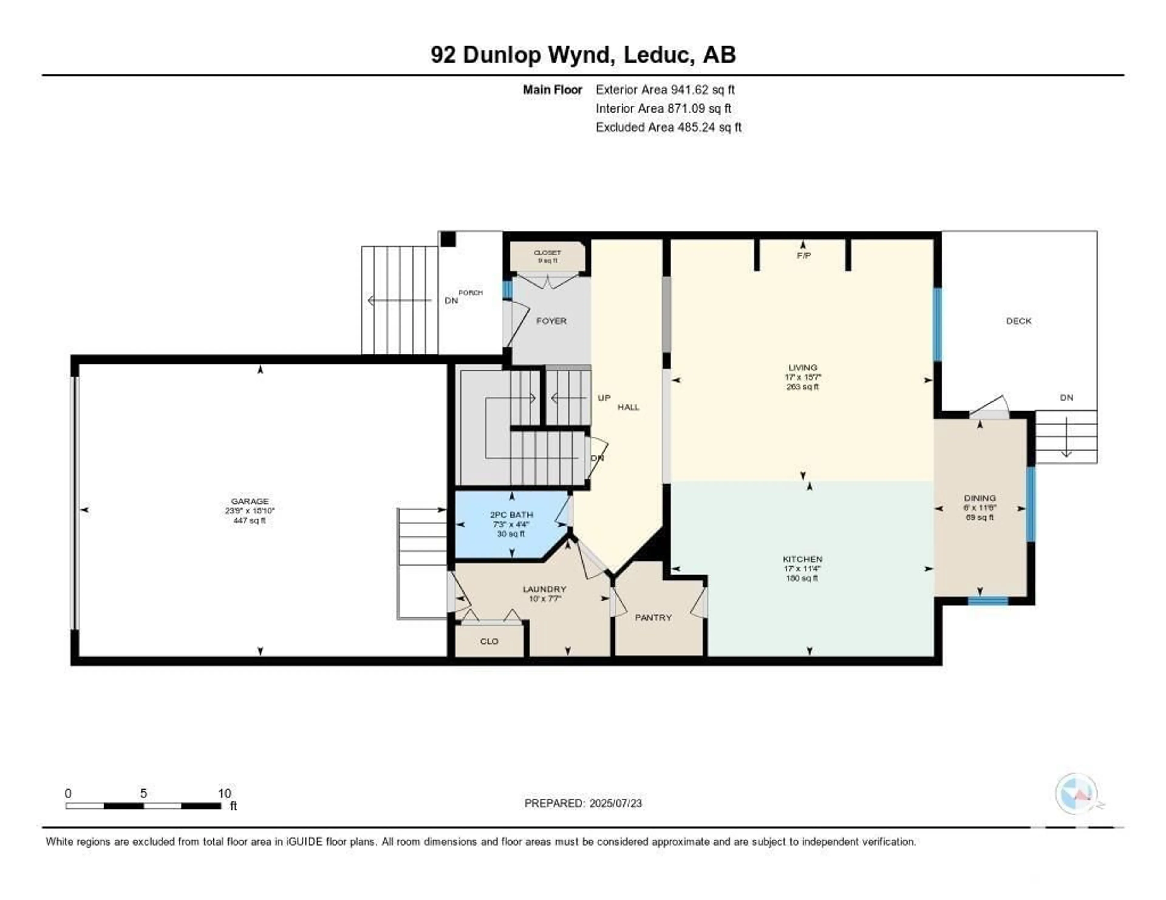 Floor plan for 92 DUNLOP WD, Leduc Alberta T9E0N2