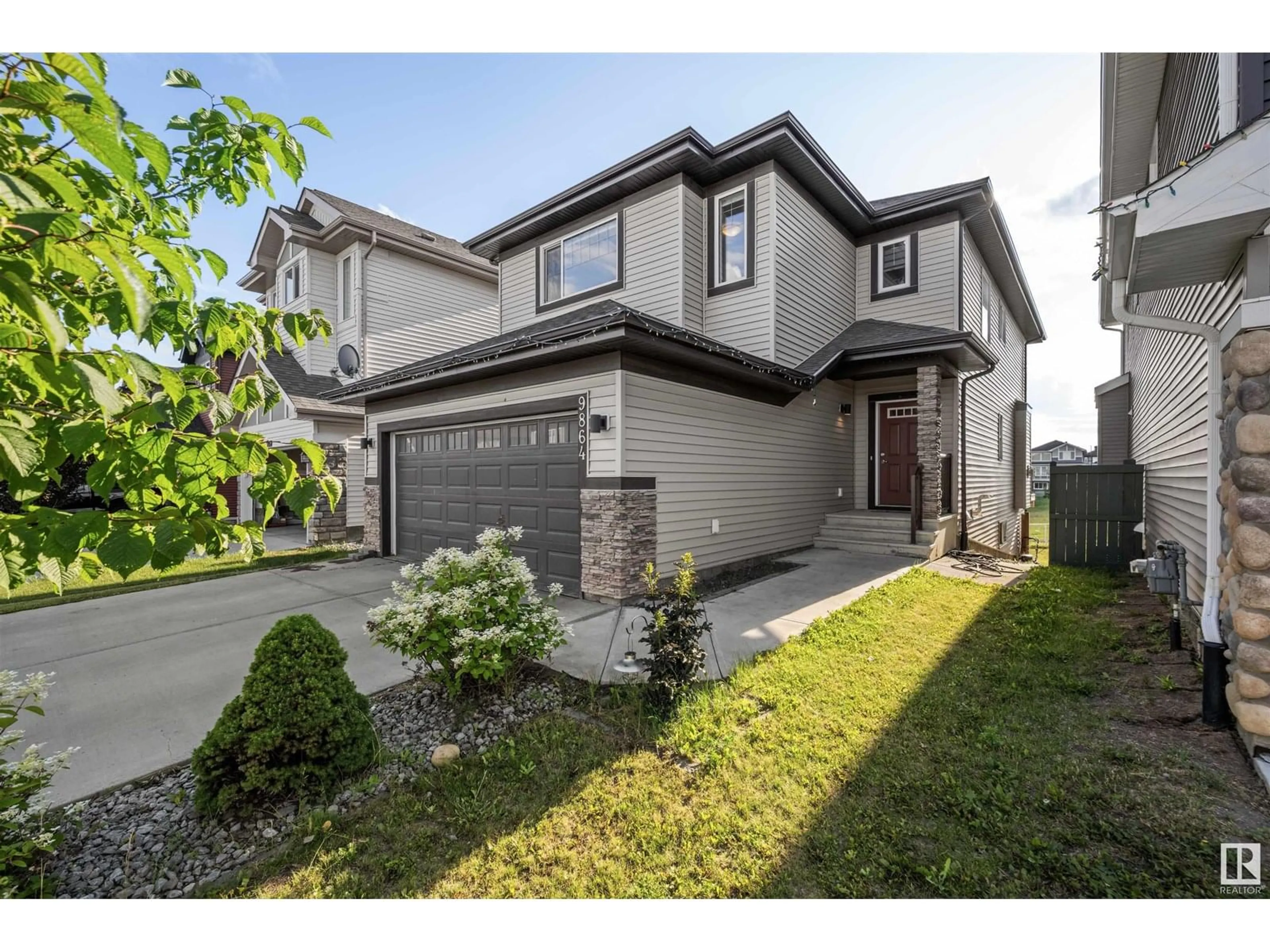 Home with brick exterior material, street for 9864 222 ST, Edmonton Alberta T5T7J1