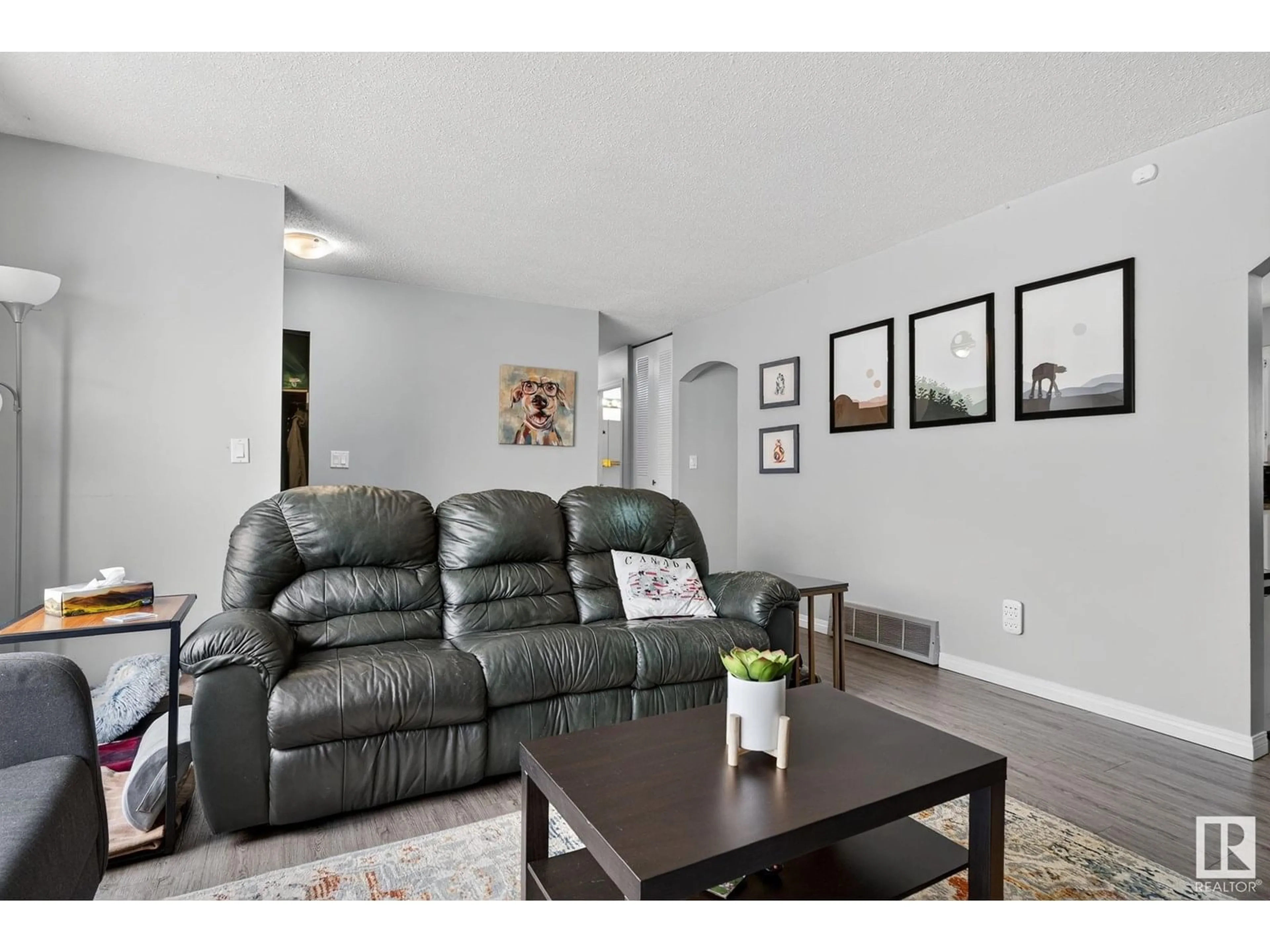 Living room with furniture, unknown for NW - 4723 132 AV, Edmonton Alberta T5A3H1