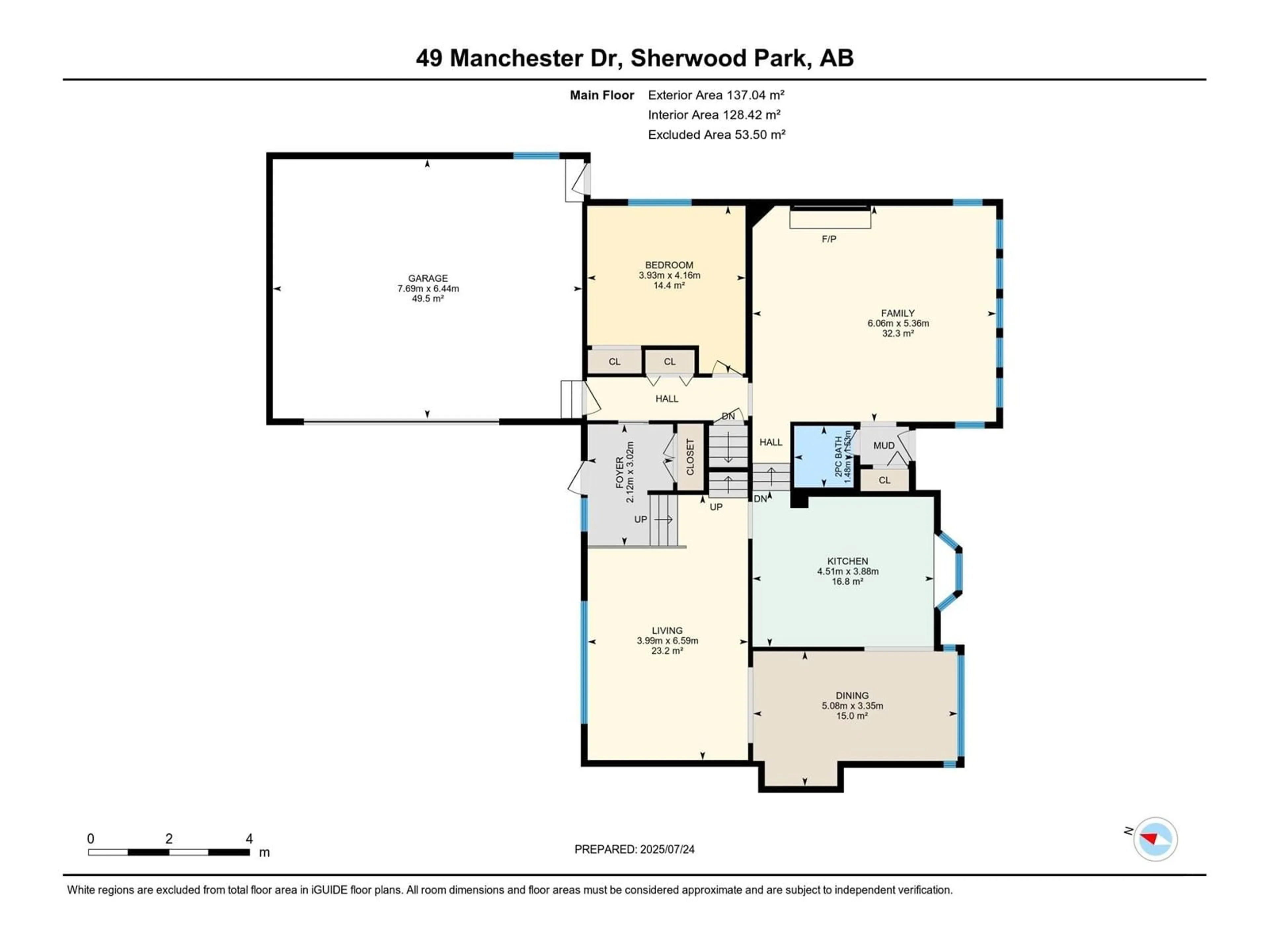 Floor plan for 49 MANCHESTER DR, Sherwood Park Alberta T8A0T3