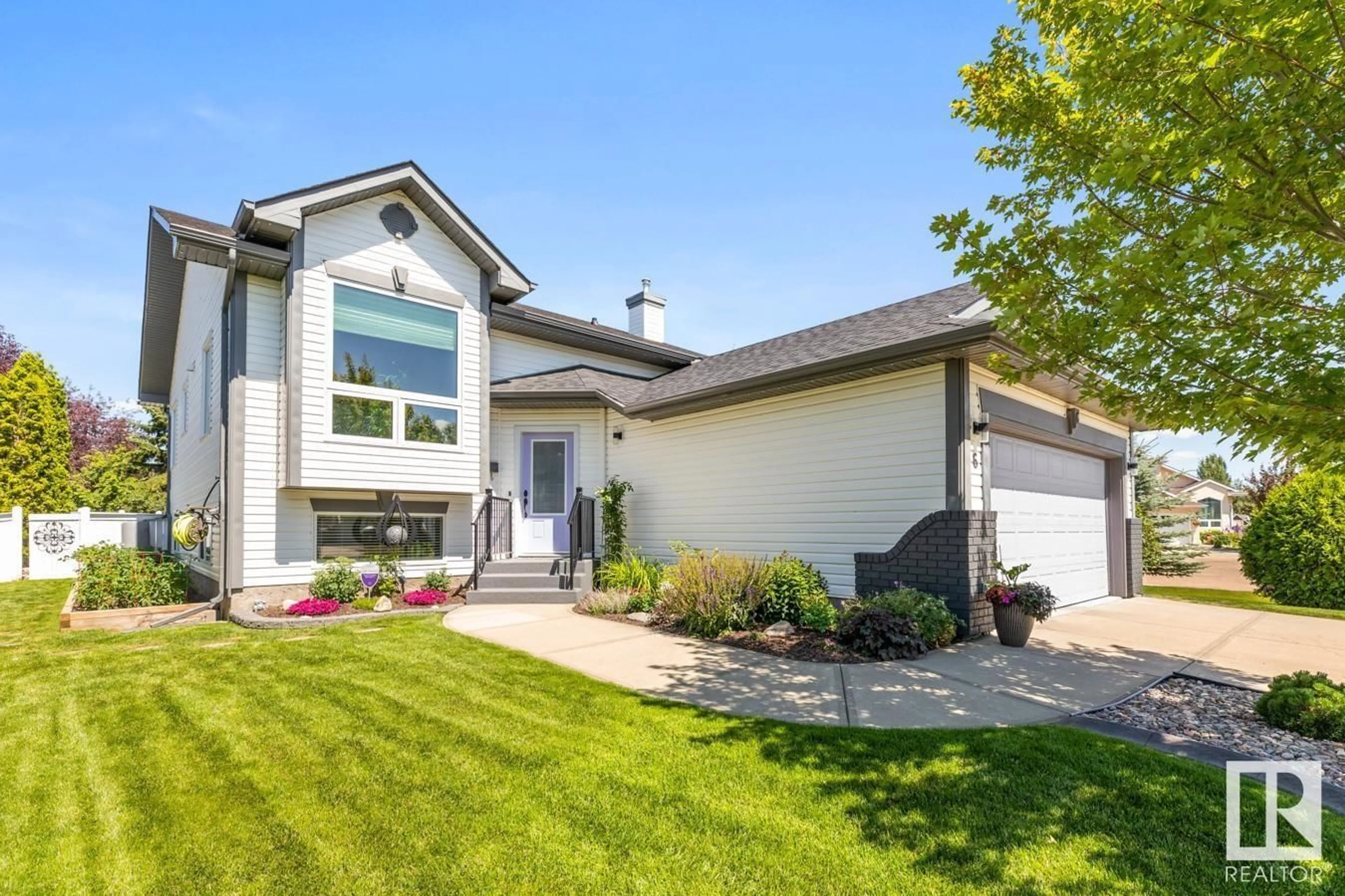 Home with vinyl exterior material, street for 6 BROCHU CO, Beaumont Alberta T4X1N7