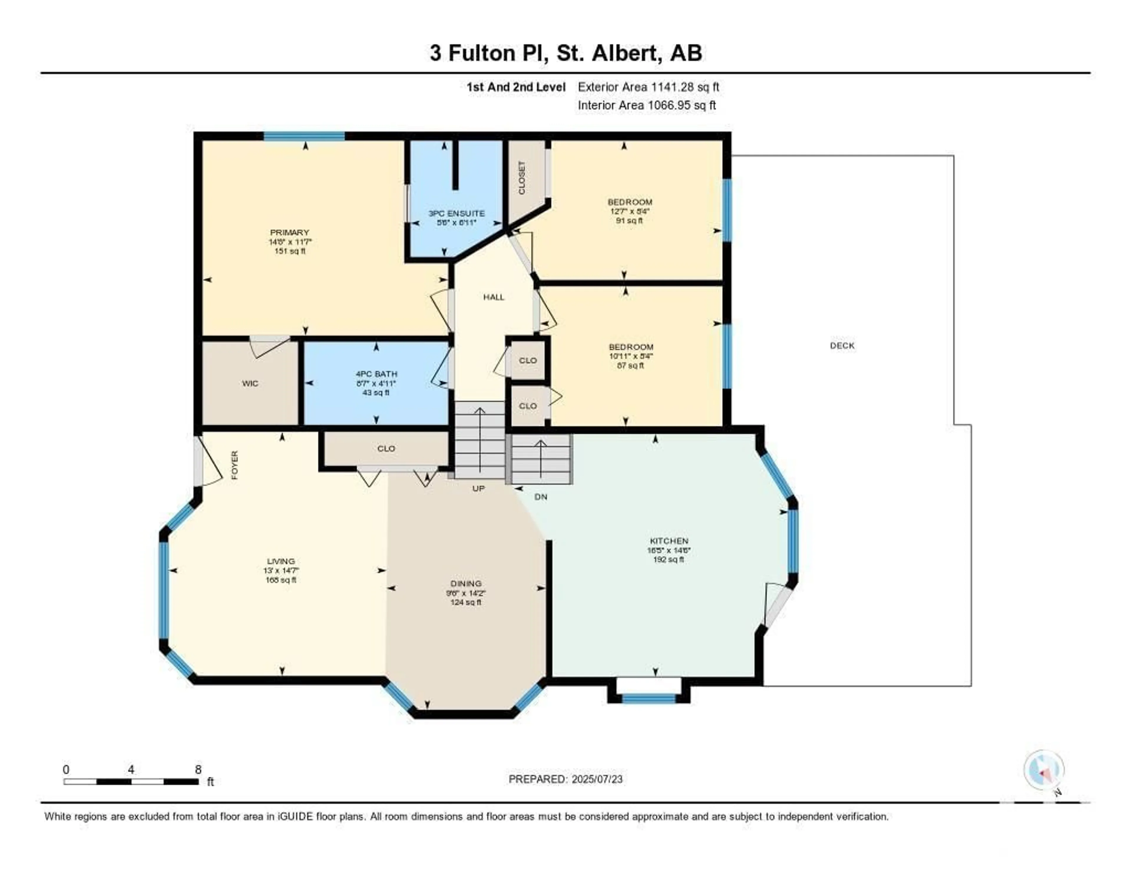 Floor plan for 3 FULTON PL, St. Albert Alberta T8N5Z8