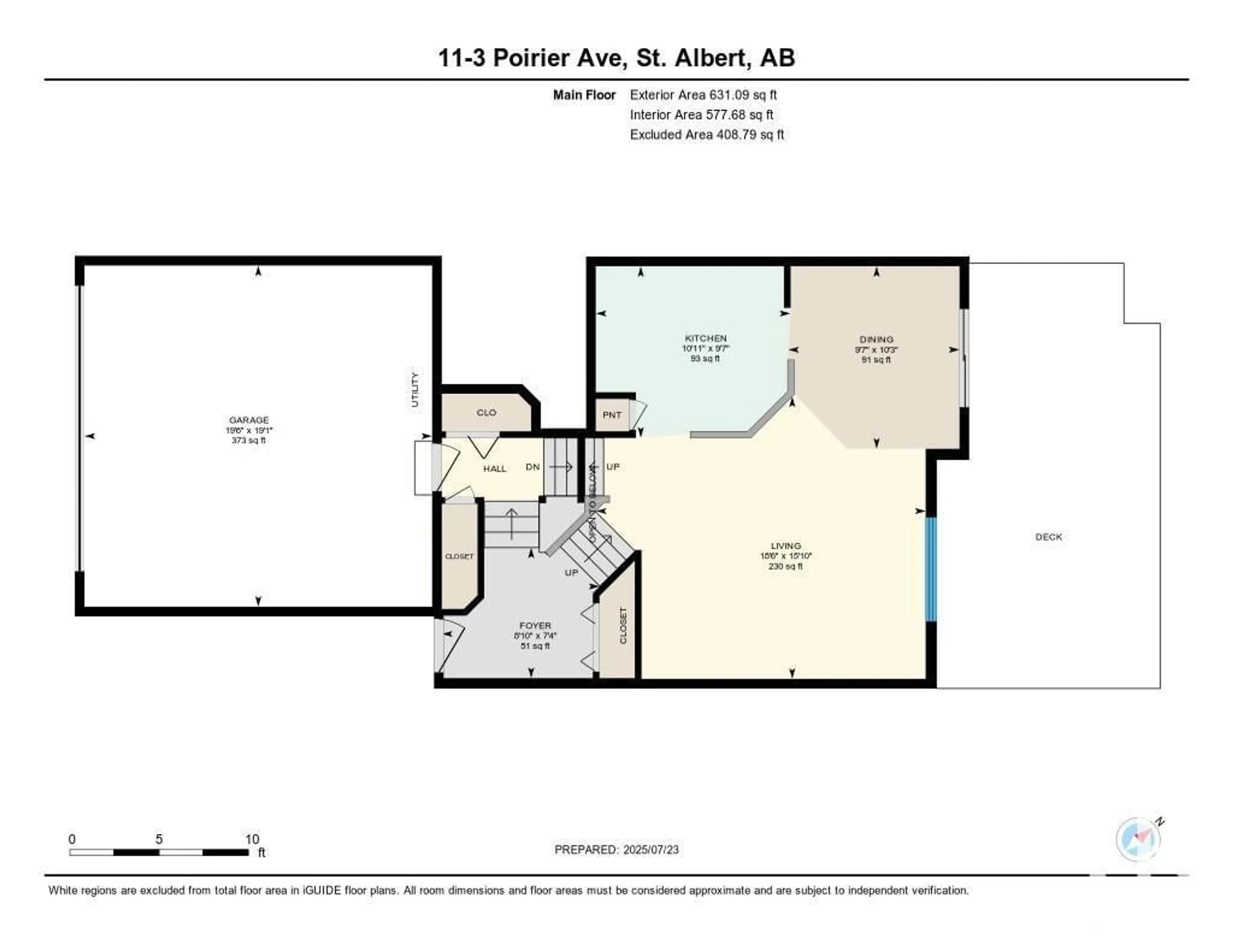 Floor plan for 3 - 11 POIRIER AV, St. Albert Alberta T8N6M6