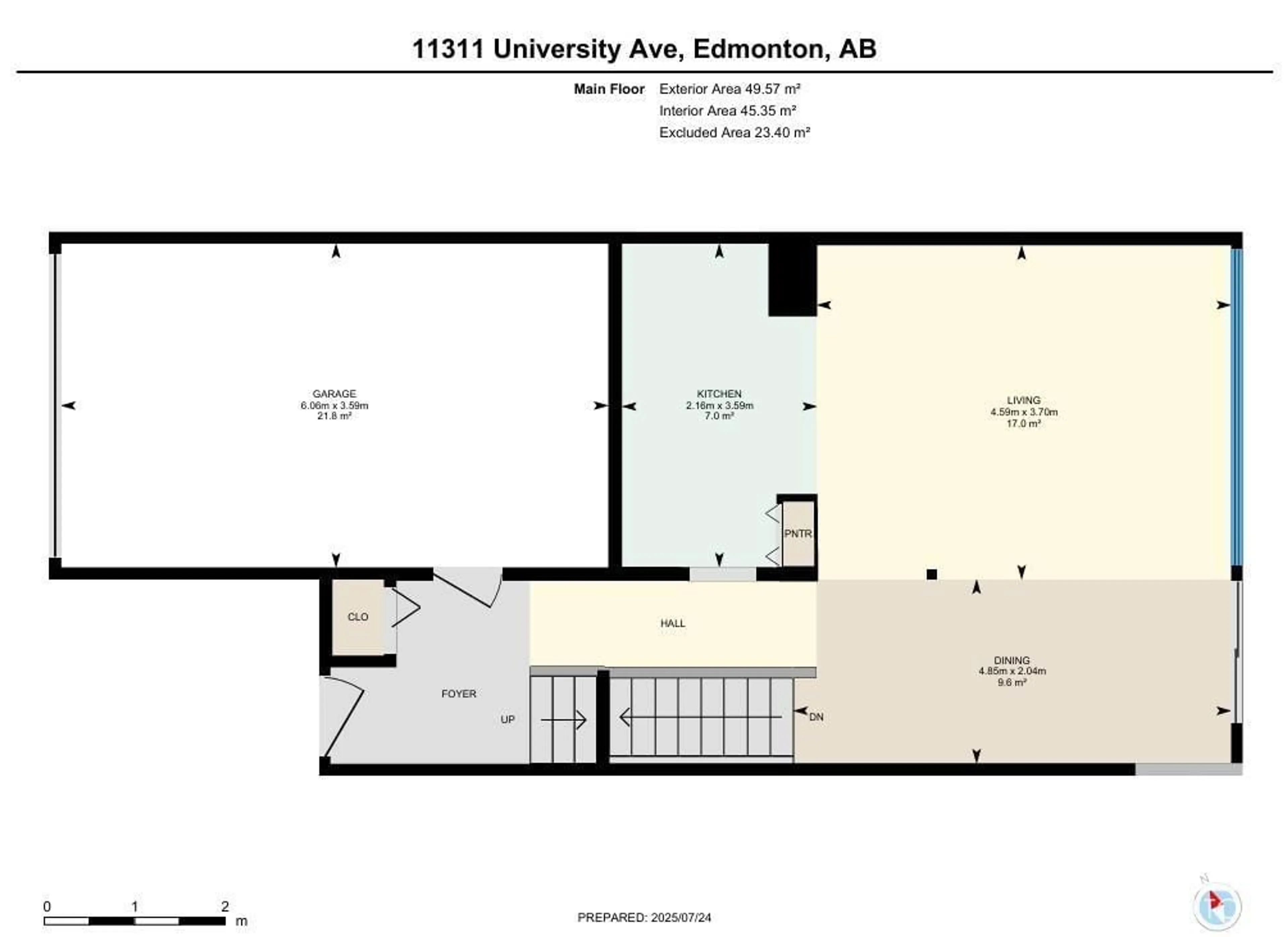 Floor plan for 11311 UNIVERSITY AV, Edmonton Alberta T6G1Y8