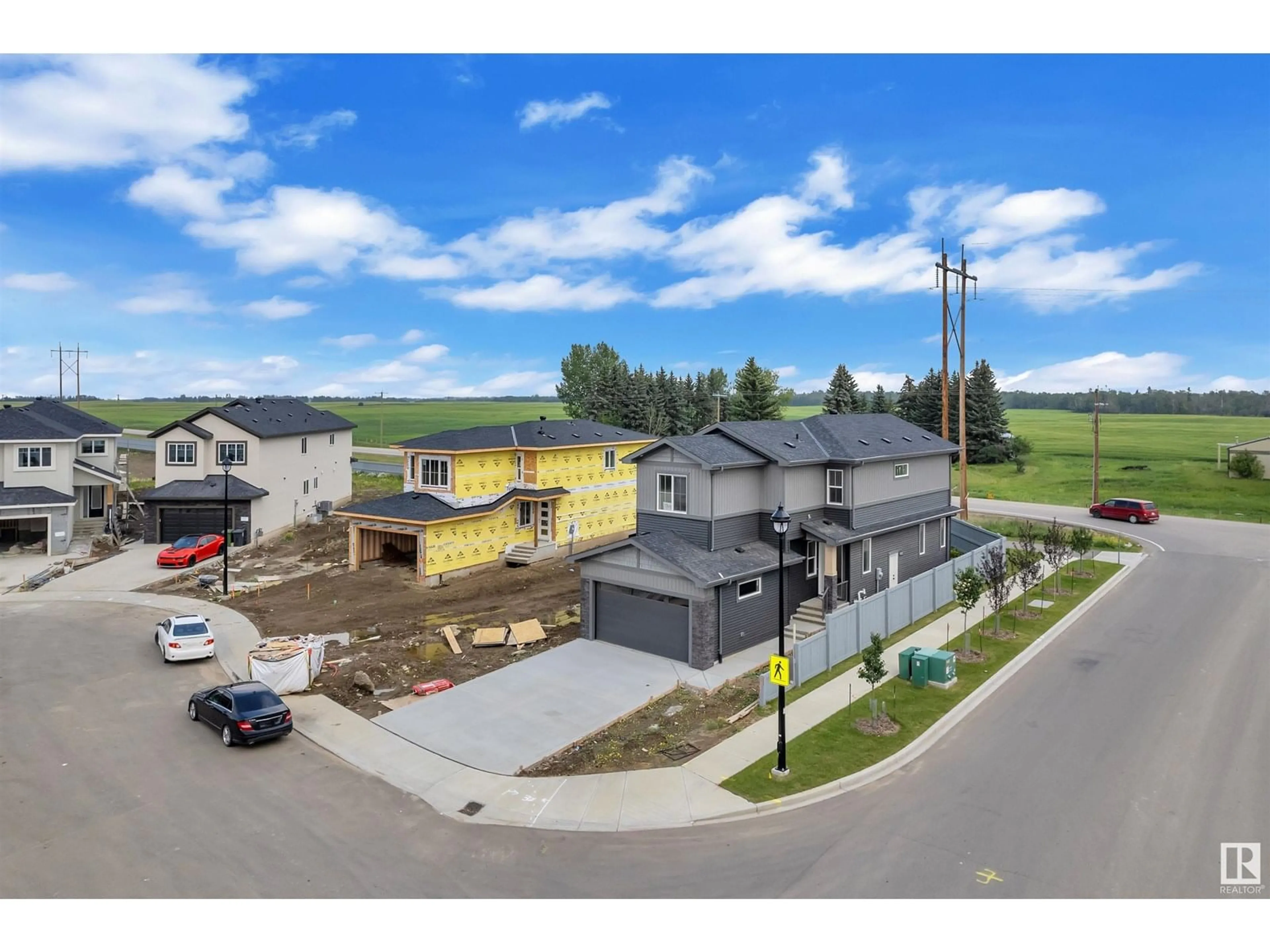 A pic from outside/outdoor area/front of a property/back of a property/a pic from drone, street for 4301 35 ST, Beaumont Alberta T4X3G6
