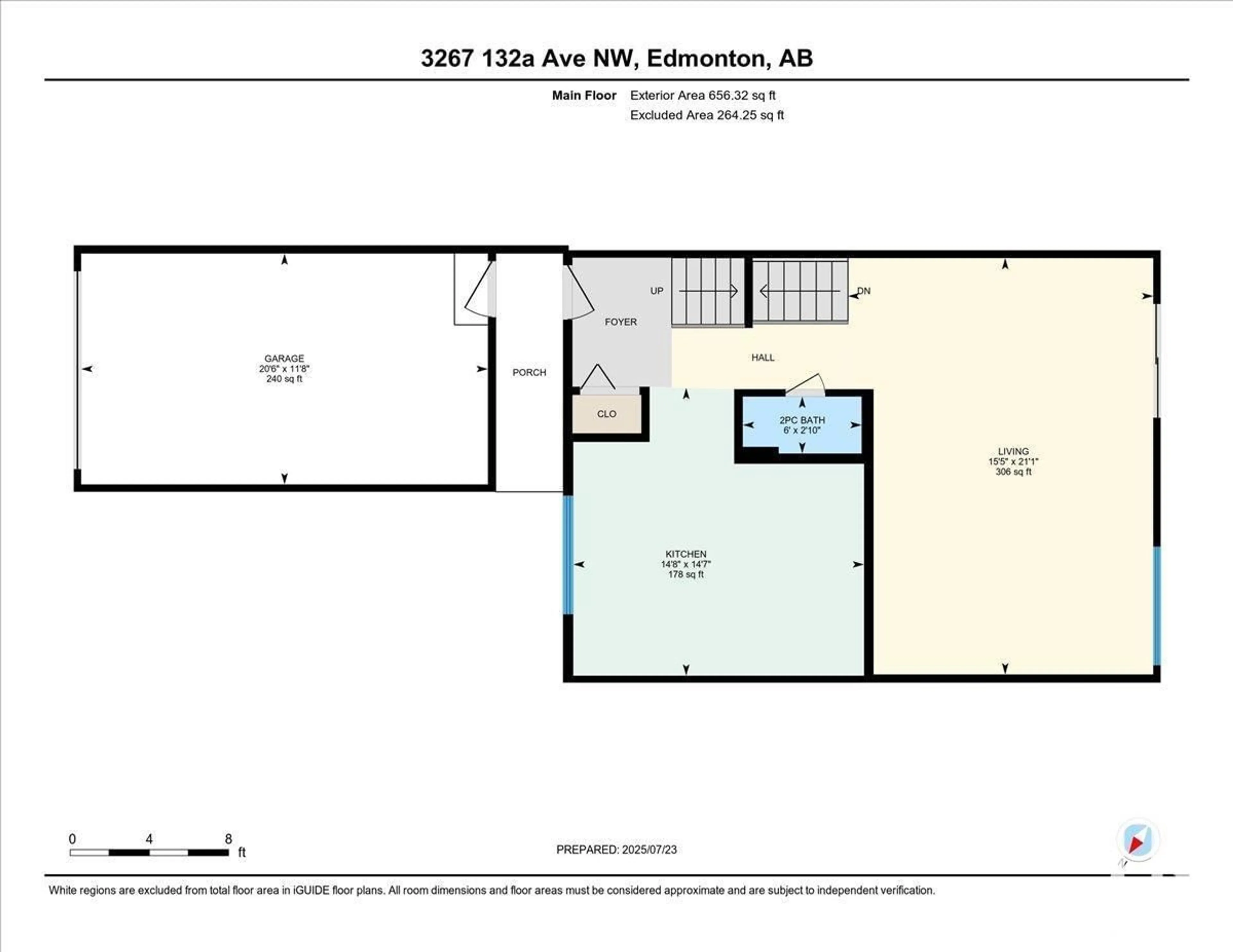 Floor plan for 3267 132A AV, Edmonton Alberta T5A3K4