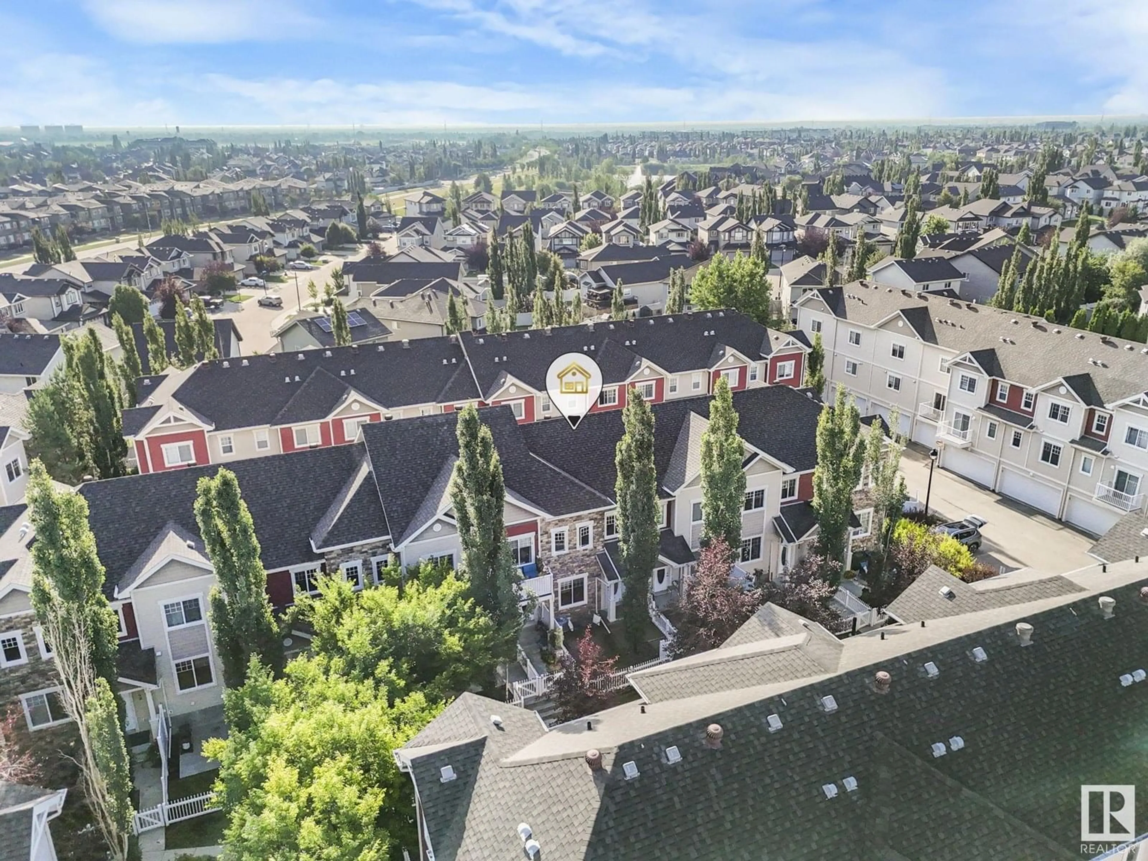 A pic from outside/outdoor area/front of a property/back of a property/a pic from drone, city buildings view from balcony for #54 - 460 HEMINGWAY RD, Edmonton Alberta T6M0M5
