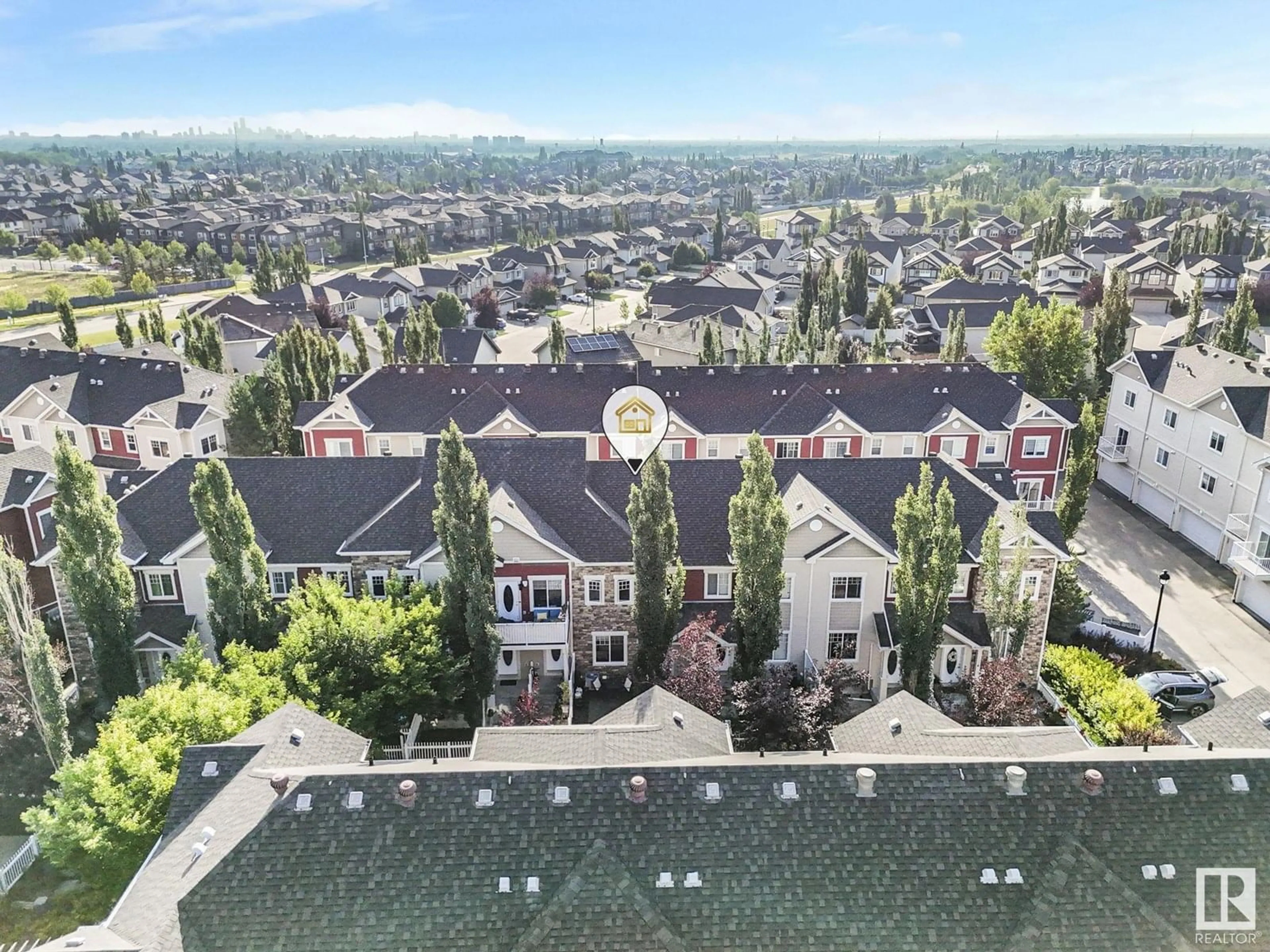 A pic from outside/outdoor area/front of a property/back of a property/a pic from drone, city buildings view from balcony for #54 - 460 HEMINGWAY RD, Edmonton Alberta T6M0M5