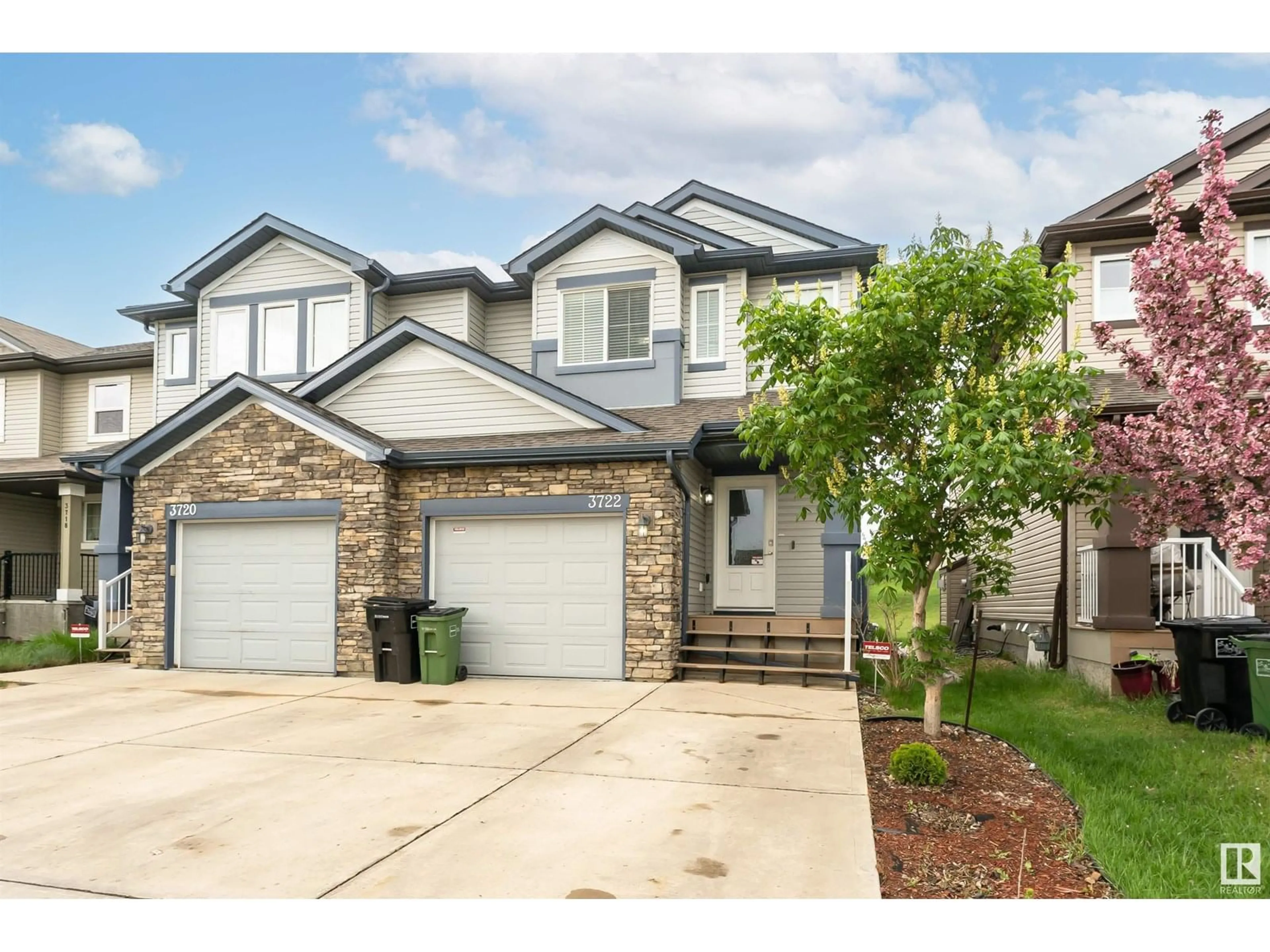 Home with brick exterior material, street for 3722 9 ST, Edmonton Alberta T6T0S3
