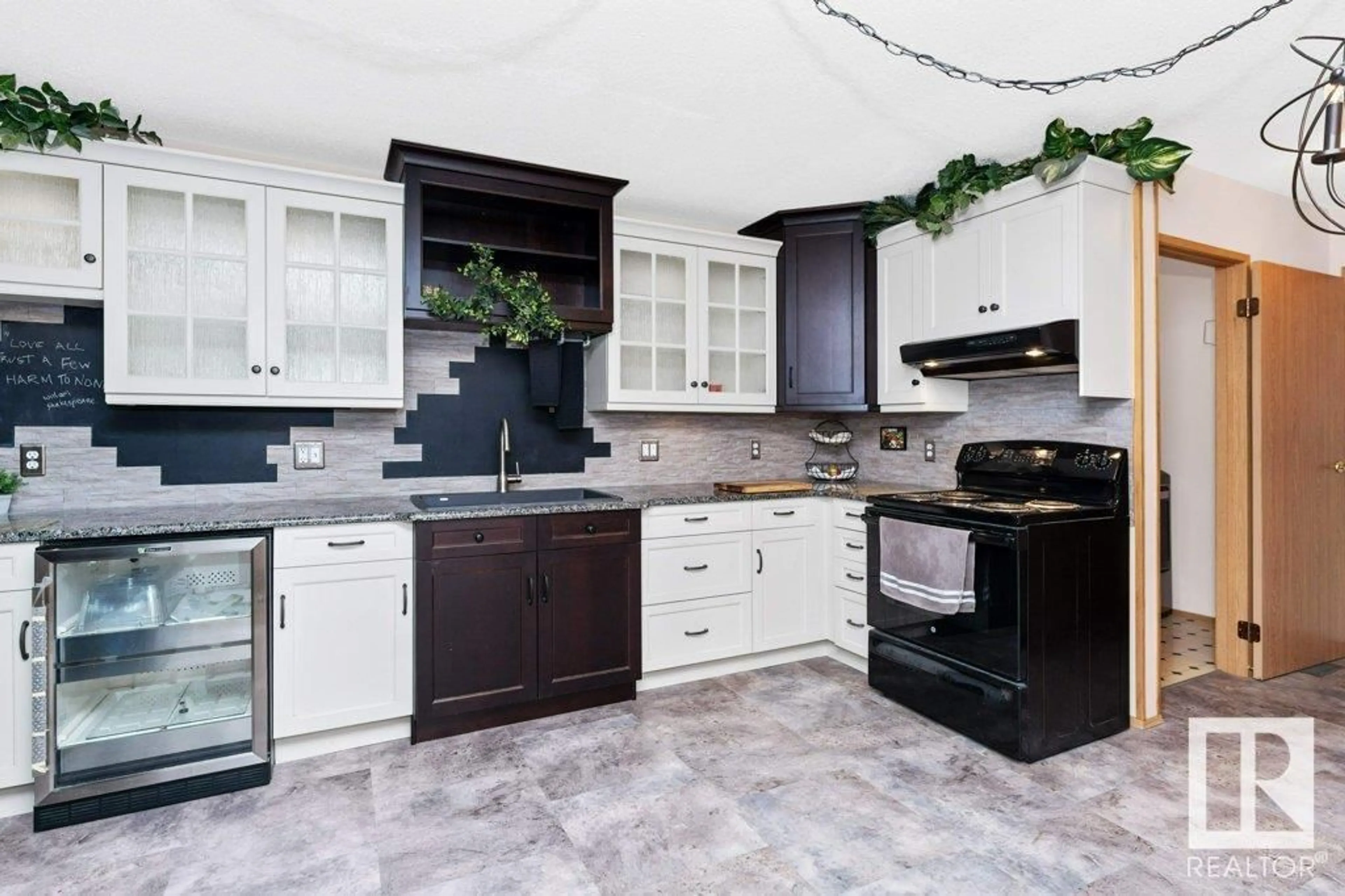 Contemporary kitchen, ceramic/tile floor for 145 KNOTTWOOD RD, Edmonton Alberta T6K4B8