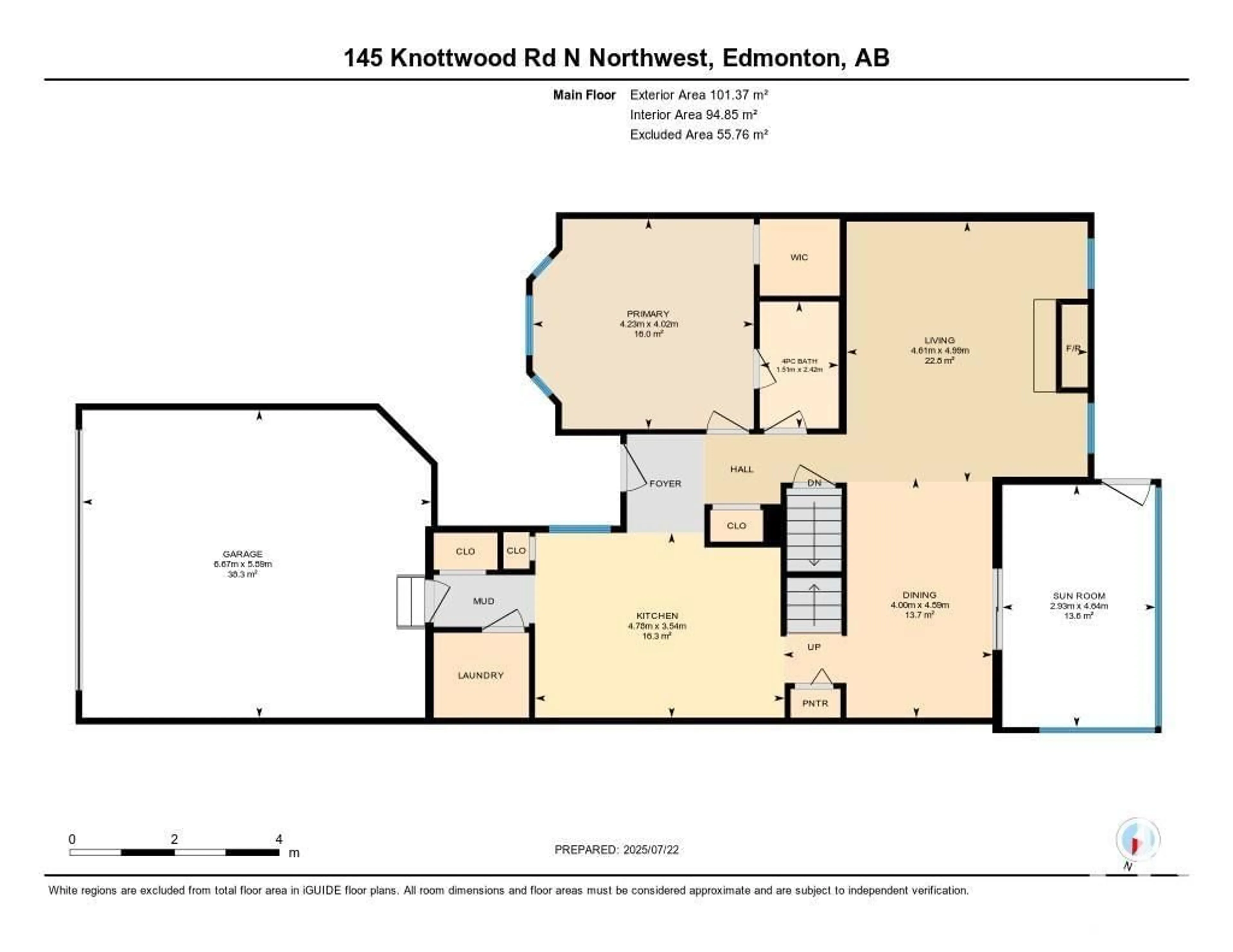 Floor plan for 145 KNOTTWOOD RD, Edmonton Alberta T6K4B8