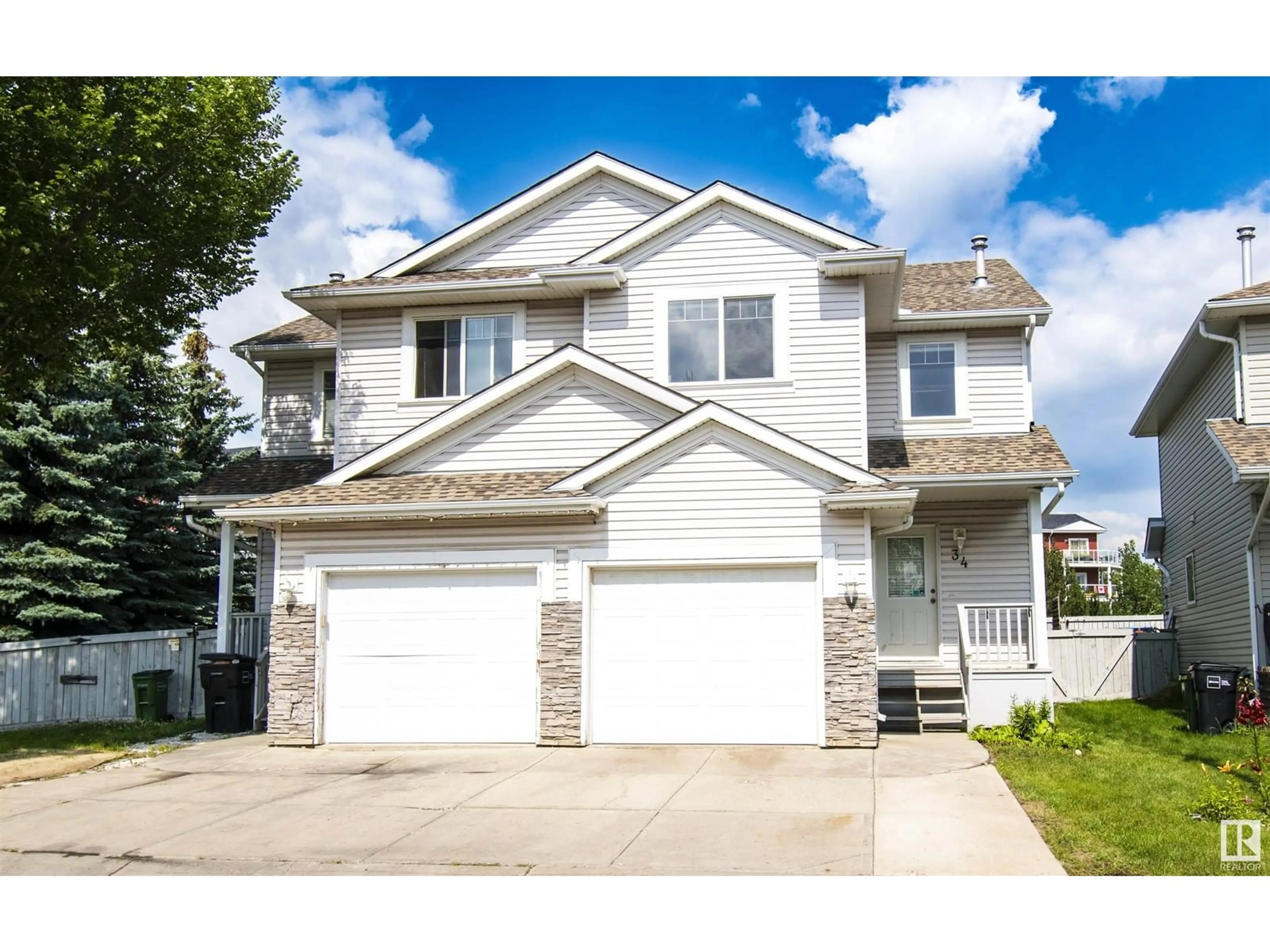 Home with vinyl exterior material, street for #34 - 4020 21 ST, Edmonton Alberta T6T1T8