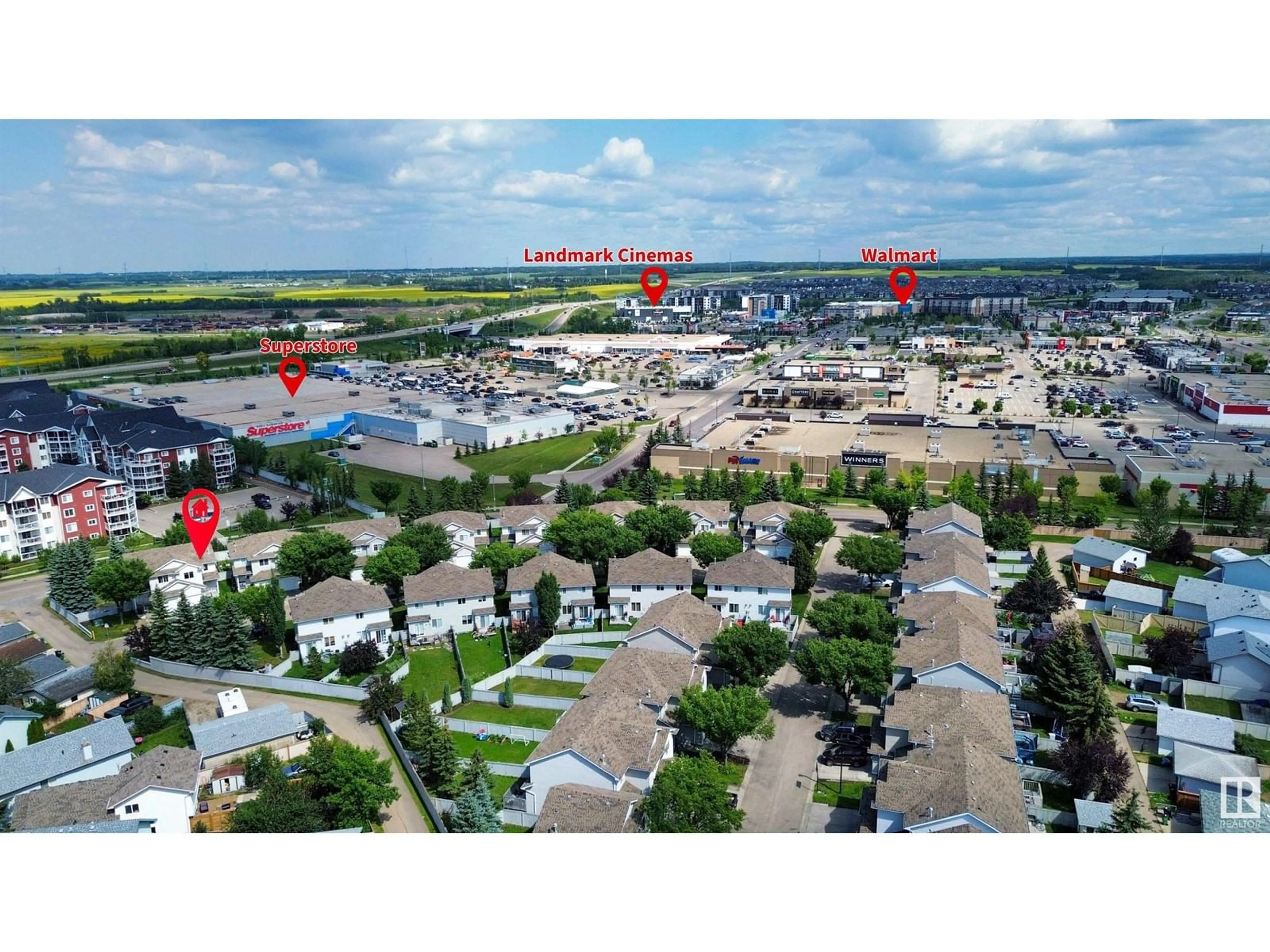 A pic from outside/outdoor area/front of a property/back of a property/a pic from drone, unknown for #34 - 4020 21 ST, Edmonton Alberta T6T1T8