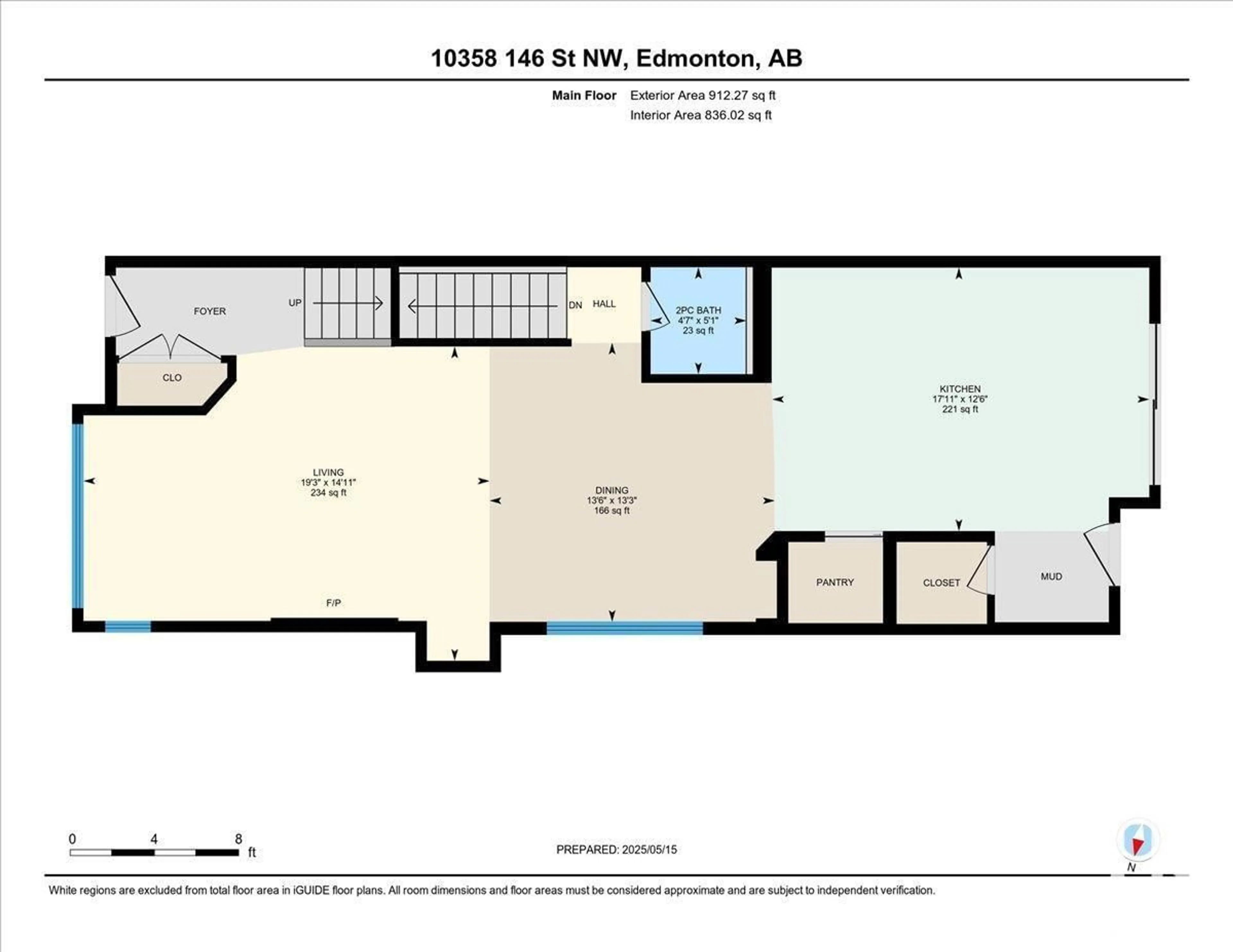 Floor plan for NW - 10356 146 ST, Edmonton Alberta T5N3A2