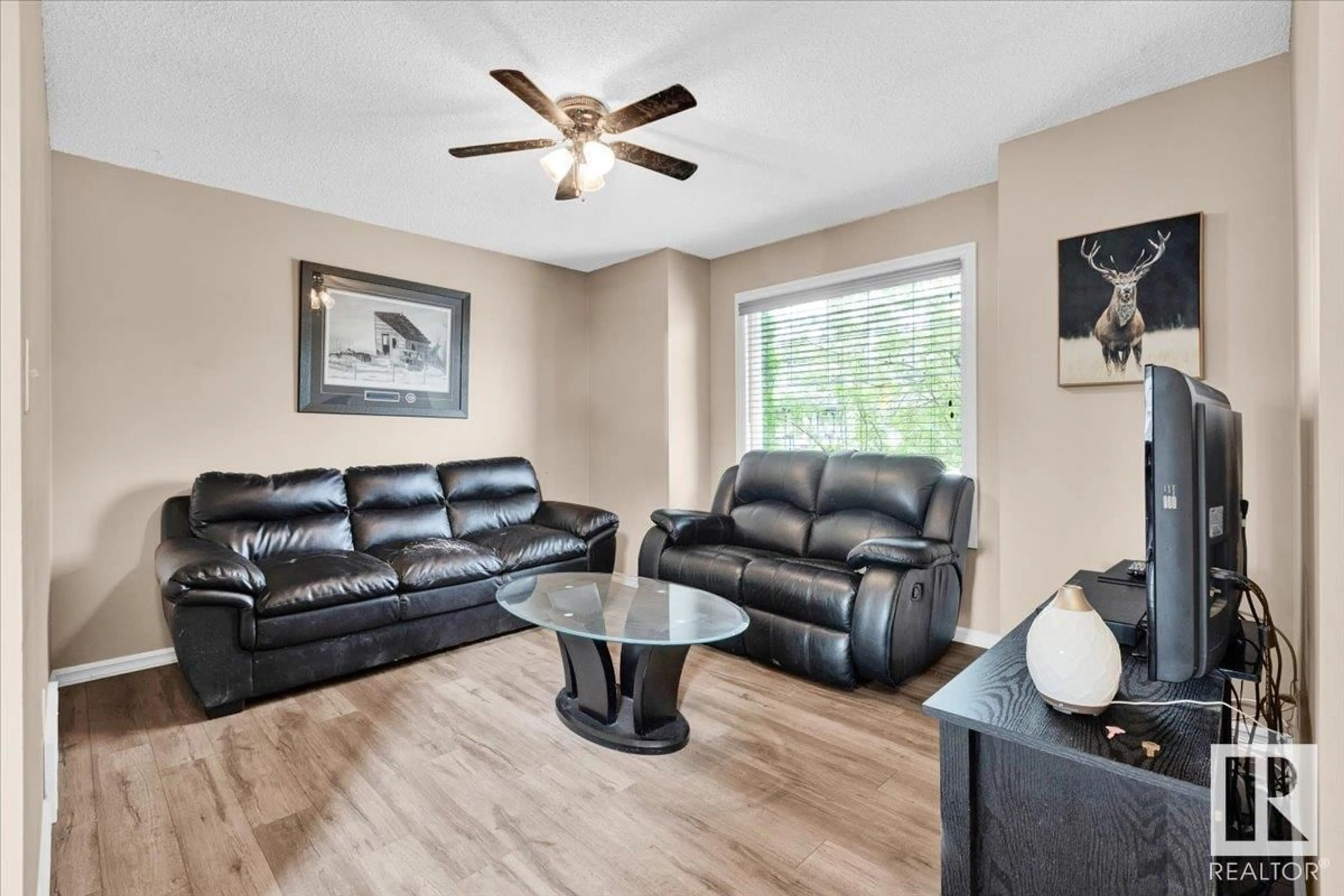 Living room with furniture, unknown for 3903 160 AV, Edmonton Alberta T5Y3J7