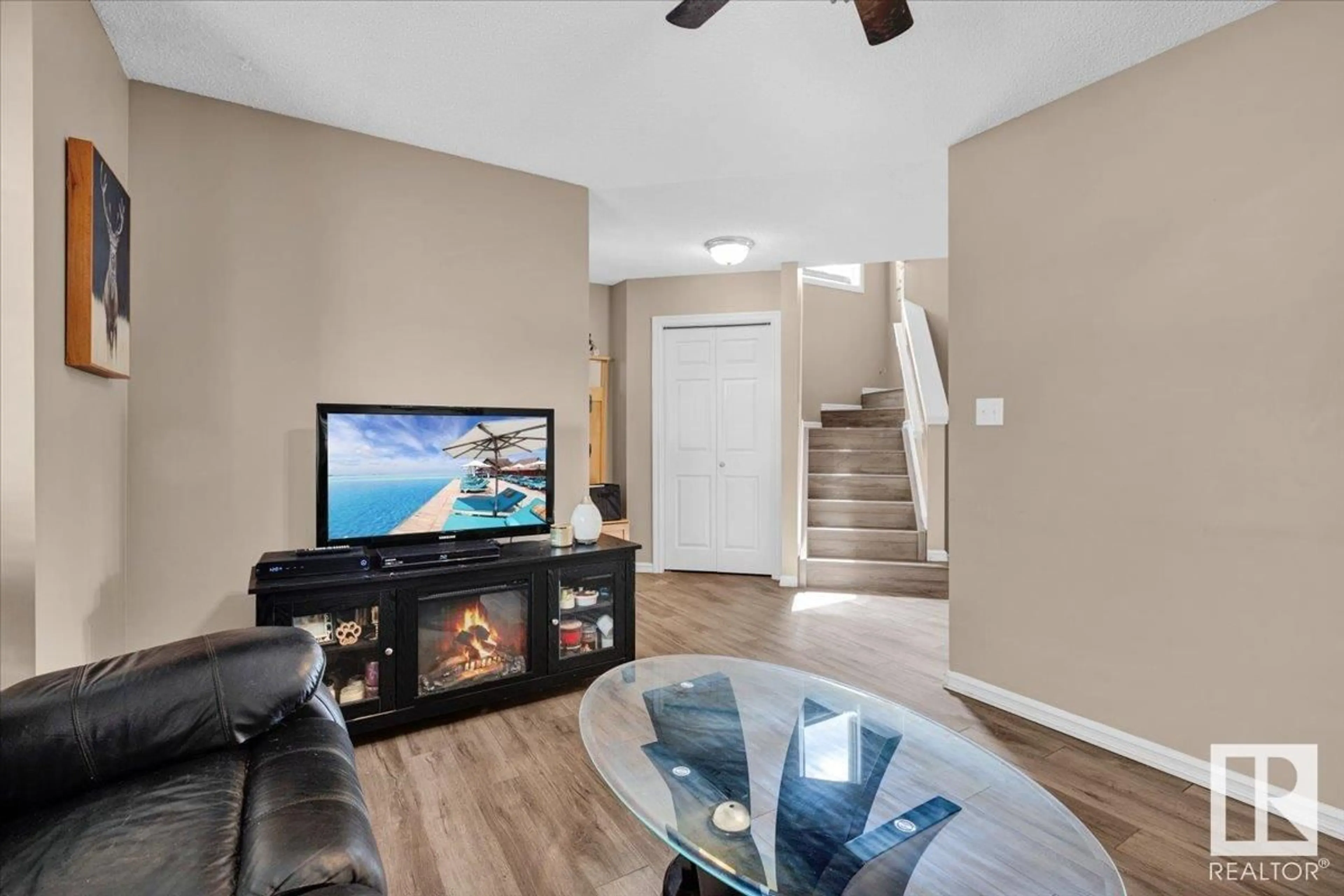 Living room with furniture, unknown for 3903 160 AV, Edmonton Alberta T5Y3J7