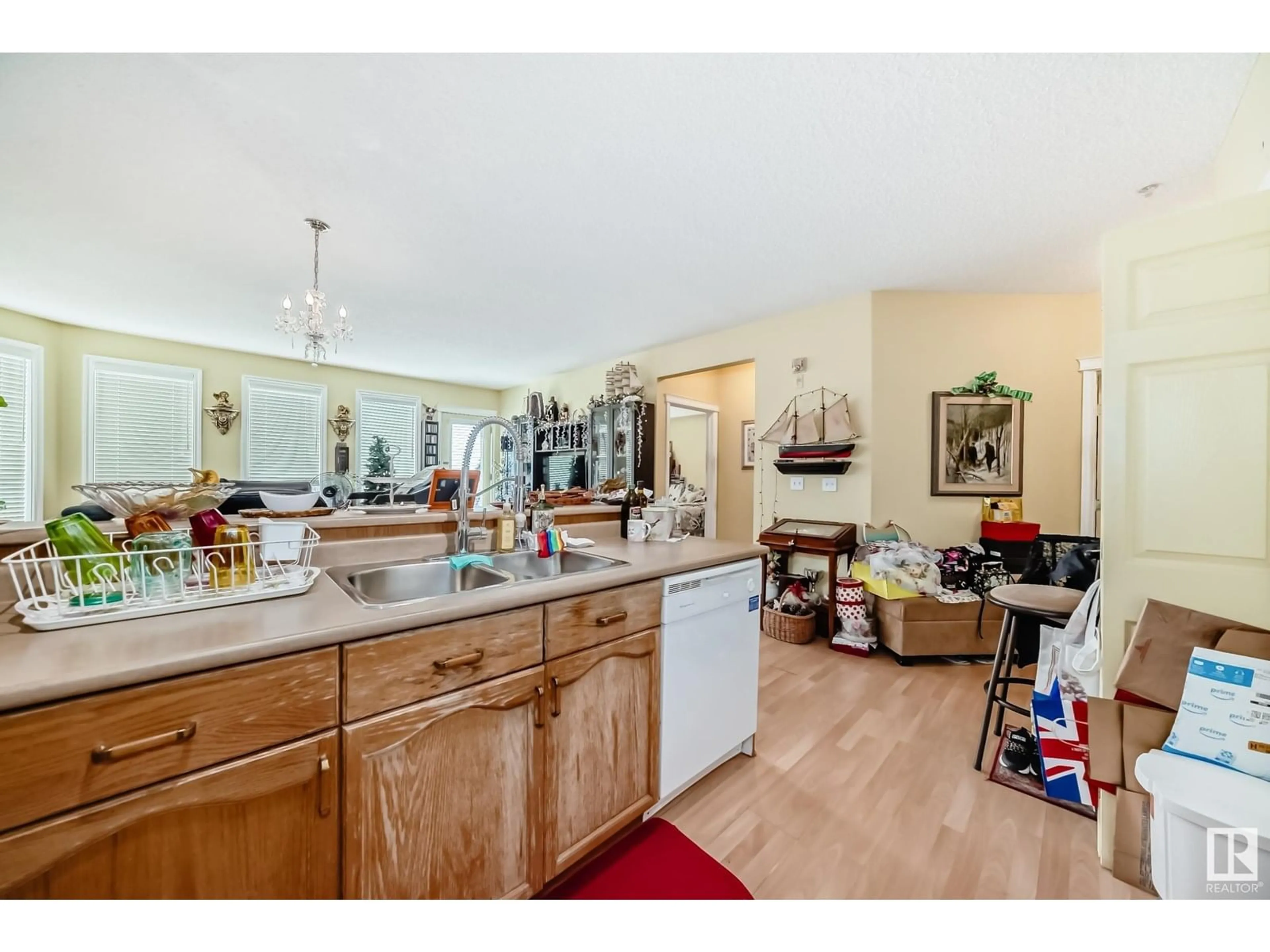 Open concept kitchen, unknown for #410 - 9120 156 ST, Edmonton Alberta T5R1Y8