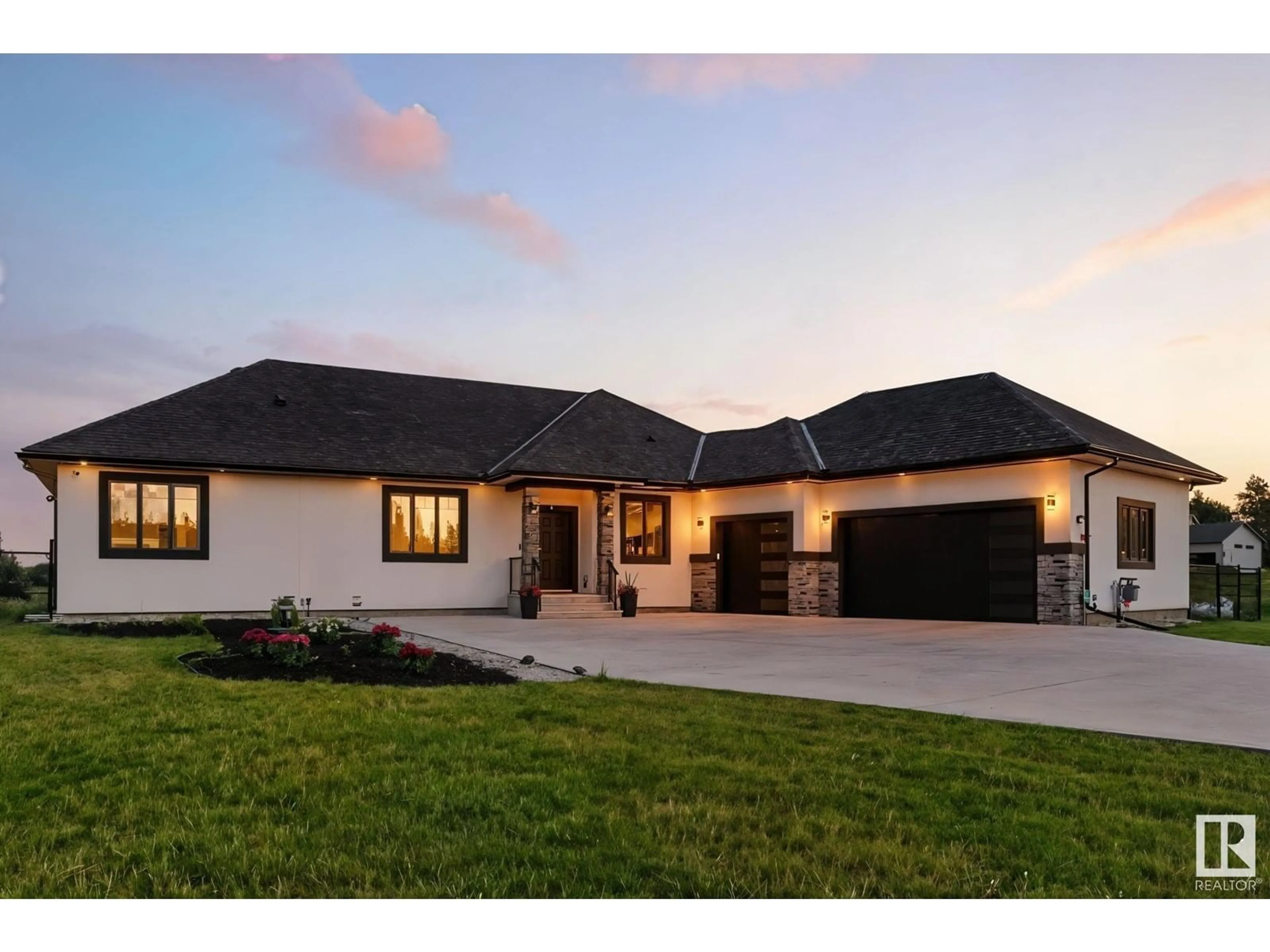 Home with brick exterior material, street for 52 25527 TWP RD 511 A, Rural Parkland County Alberta T7Y1A8