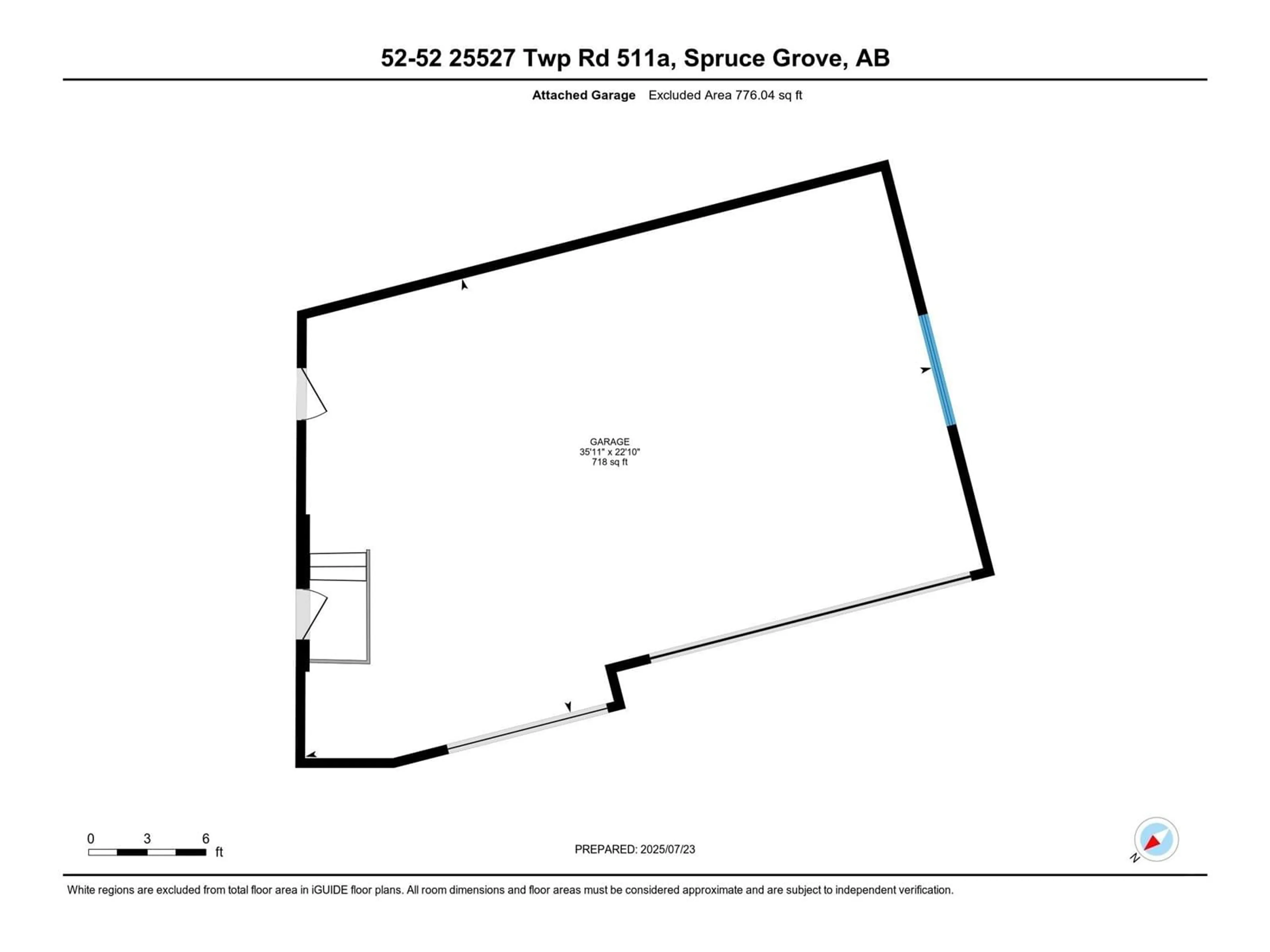 Floor plan for 52 25527 TWP RD 511 A, Rural Parkland County Alberta T7Y1A8