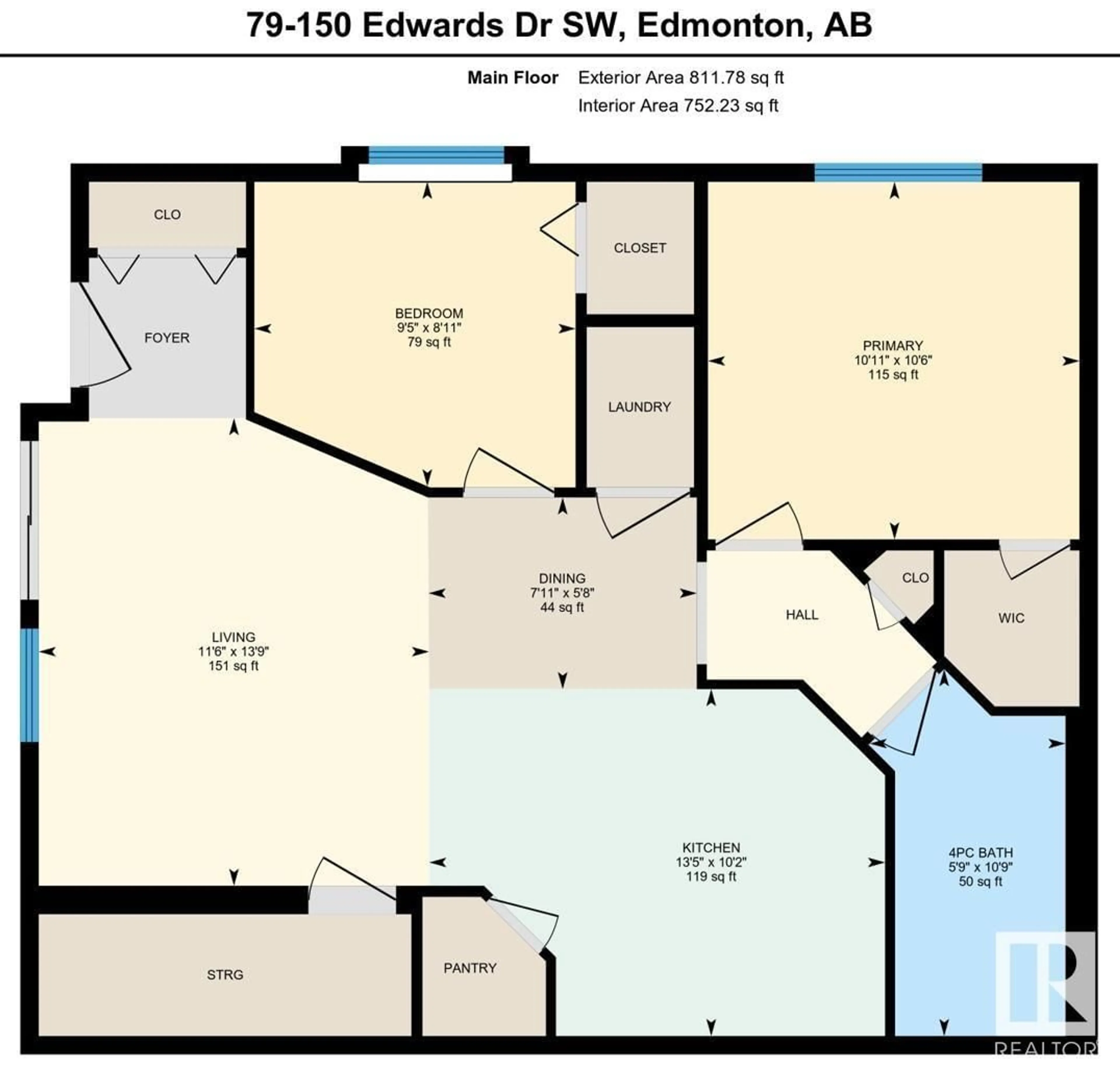 Floor plan for 79 EDWARDS DR, Edmonton Alberta T6X1M4