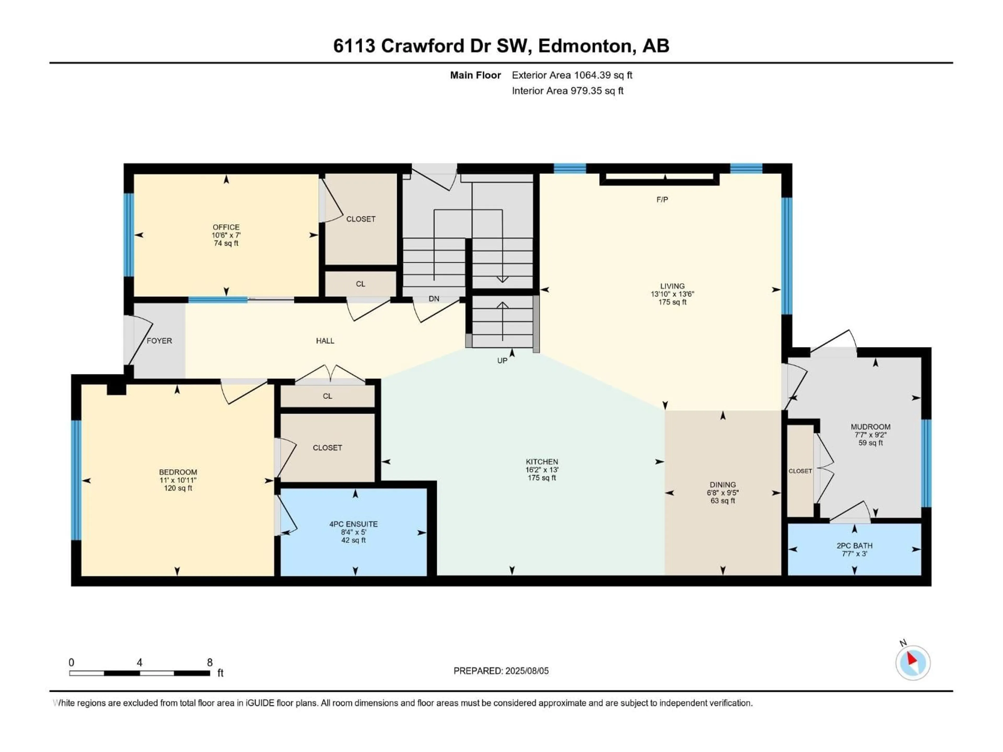 Floor plan for 6113 CRAWFORD DR, Edmonton Alberta T6W4L7