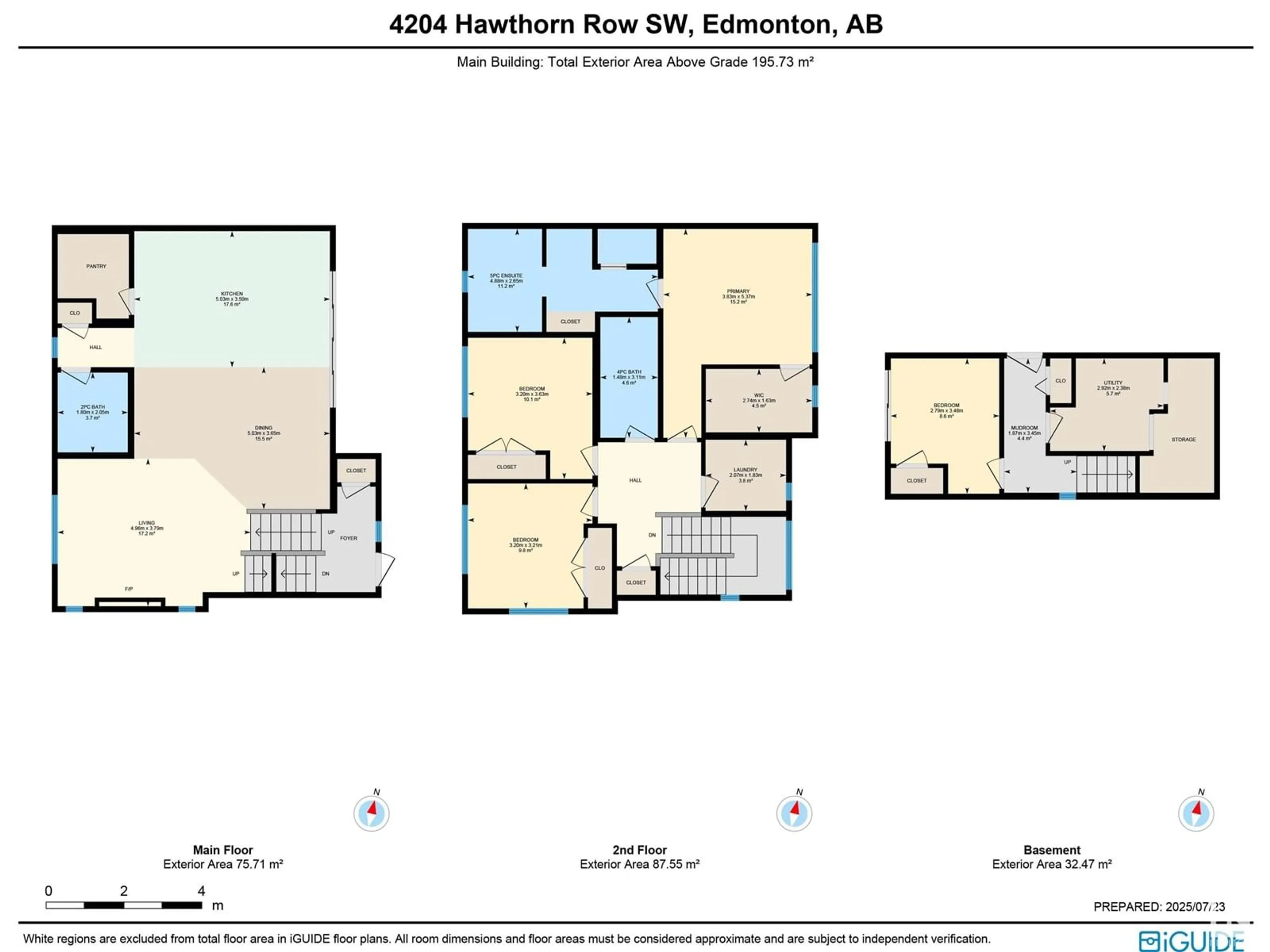 Floor plan for SW - 4204 HAWTHORN RO, Edmonton Alberta T6X2Y7