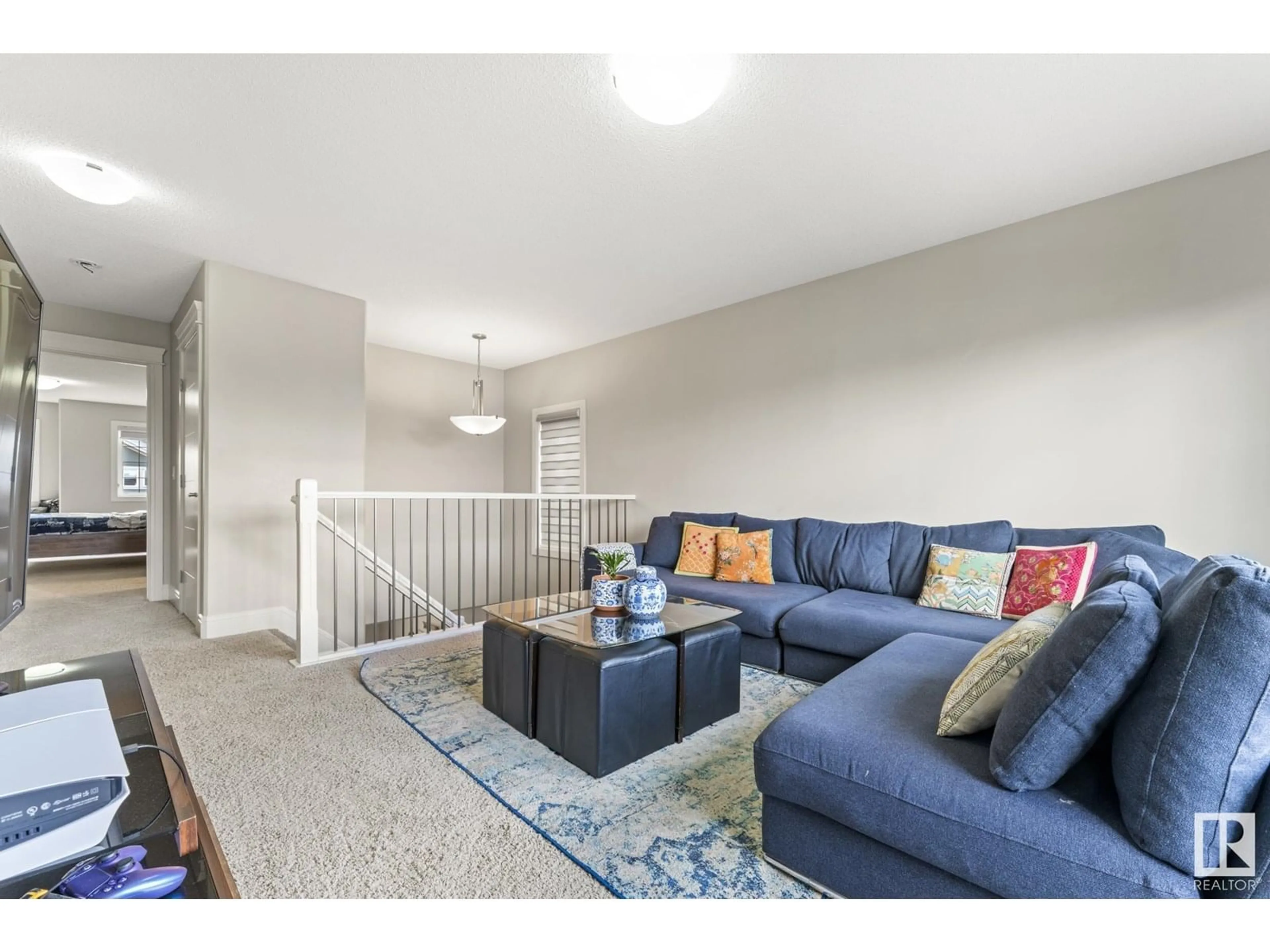 Living room with furniture, unknown for SW - 7122 ARMOUR LI, Edmonton Alberta T6W2P1