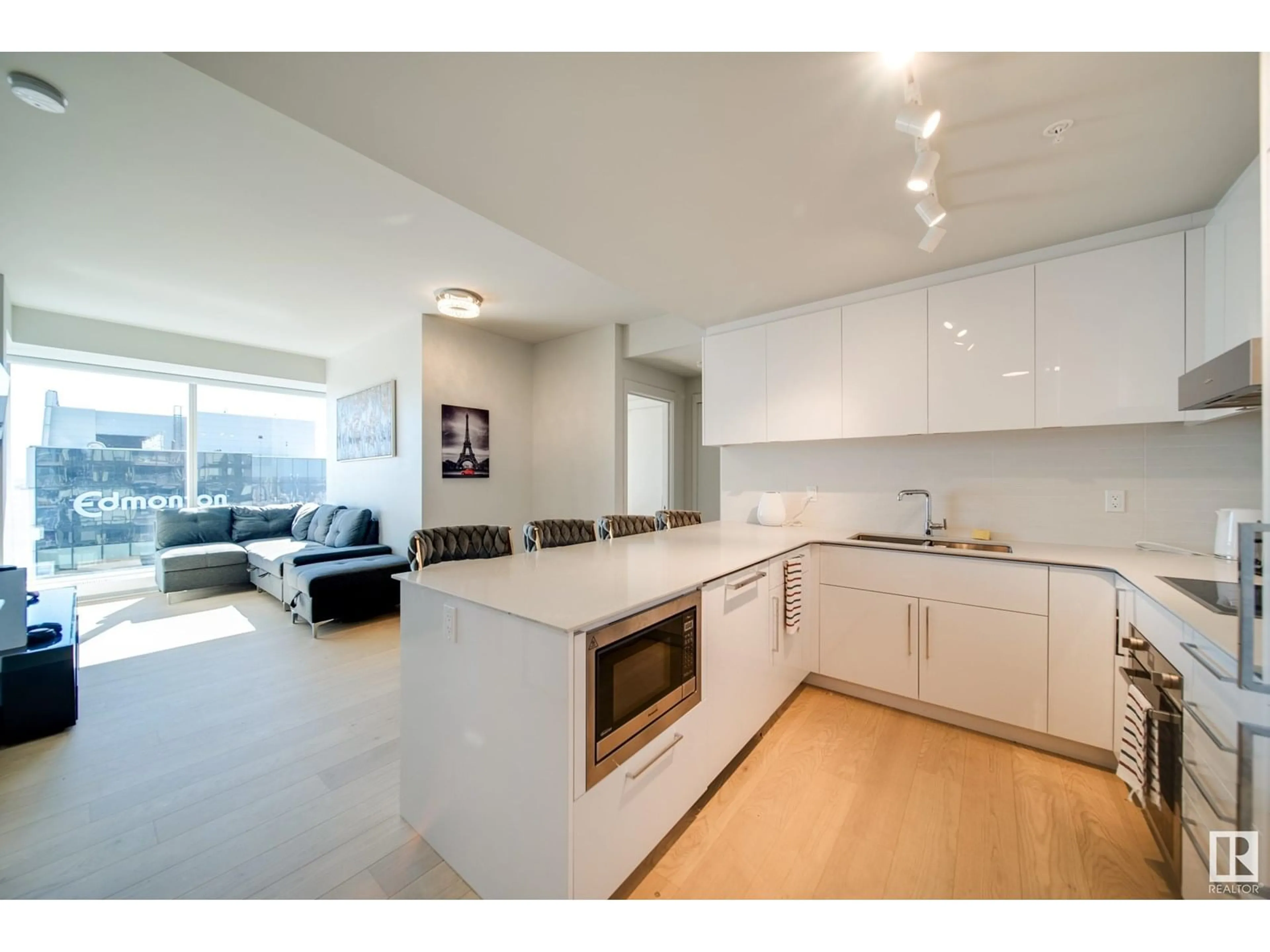 Open concept kitchen, unknown for 3505 102 ST NW, Edmonton Alberta T5J4Y8
