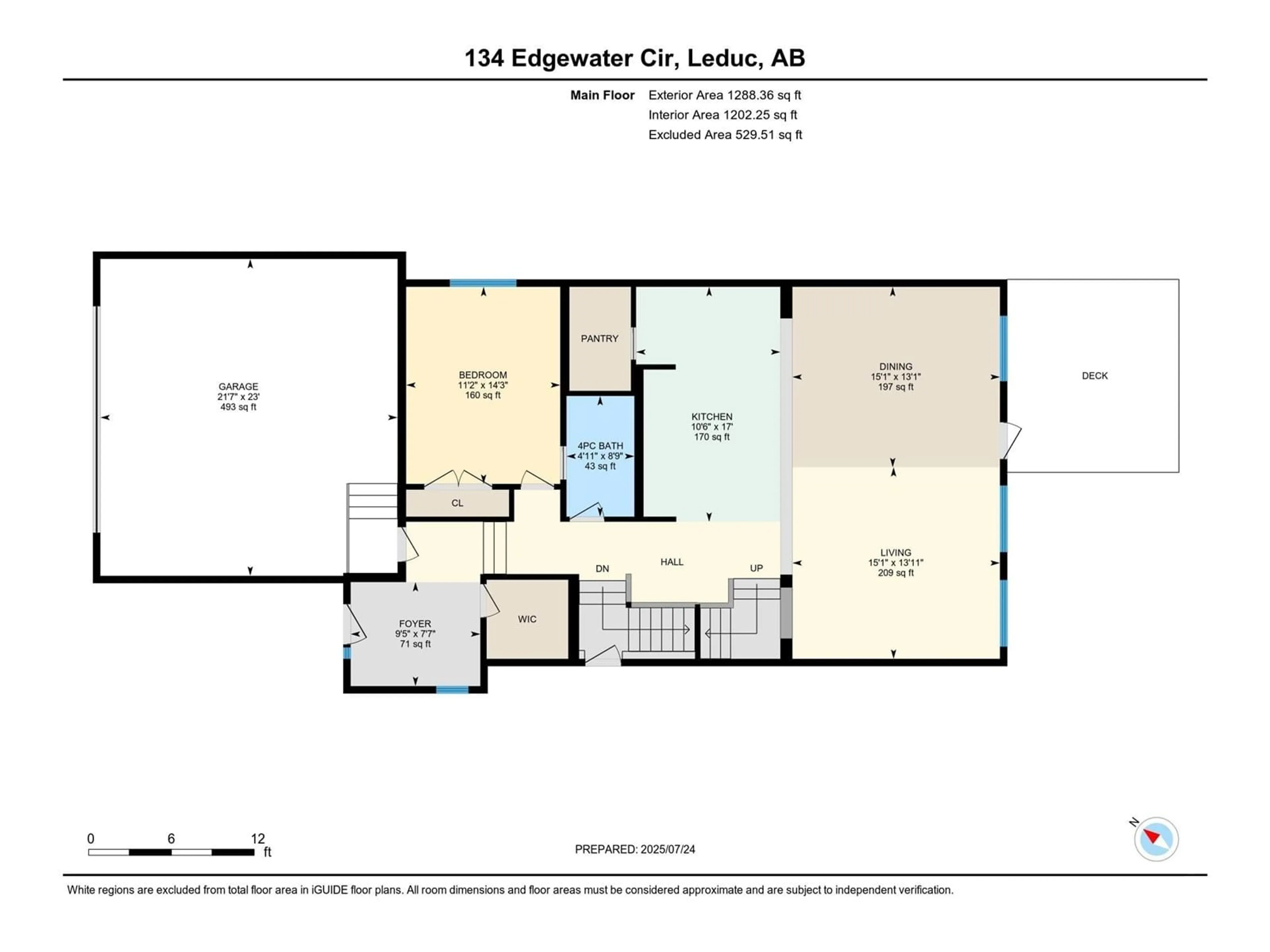Floor plan for 134 EDGEWATER CI, Leduc Alberta T9E1K5
