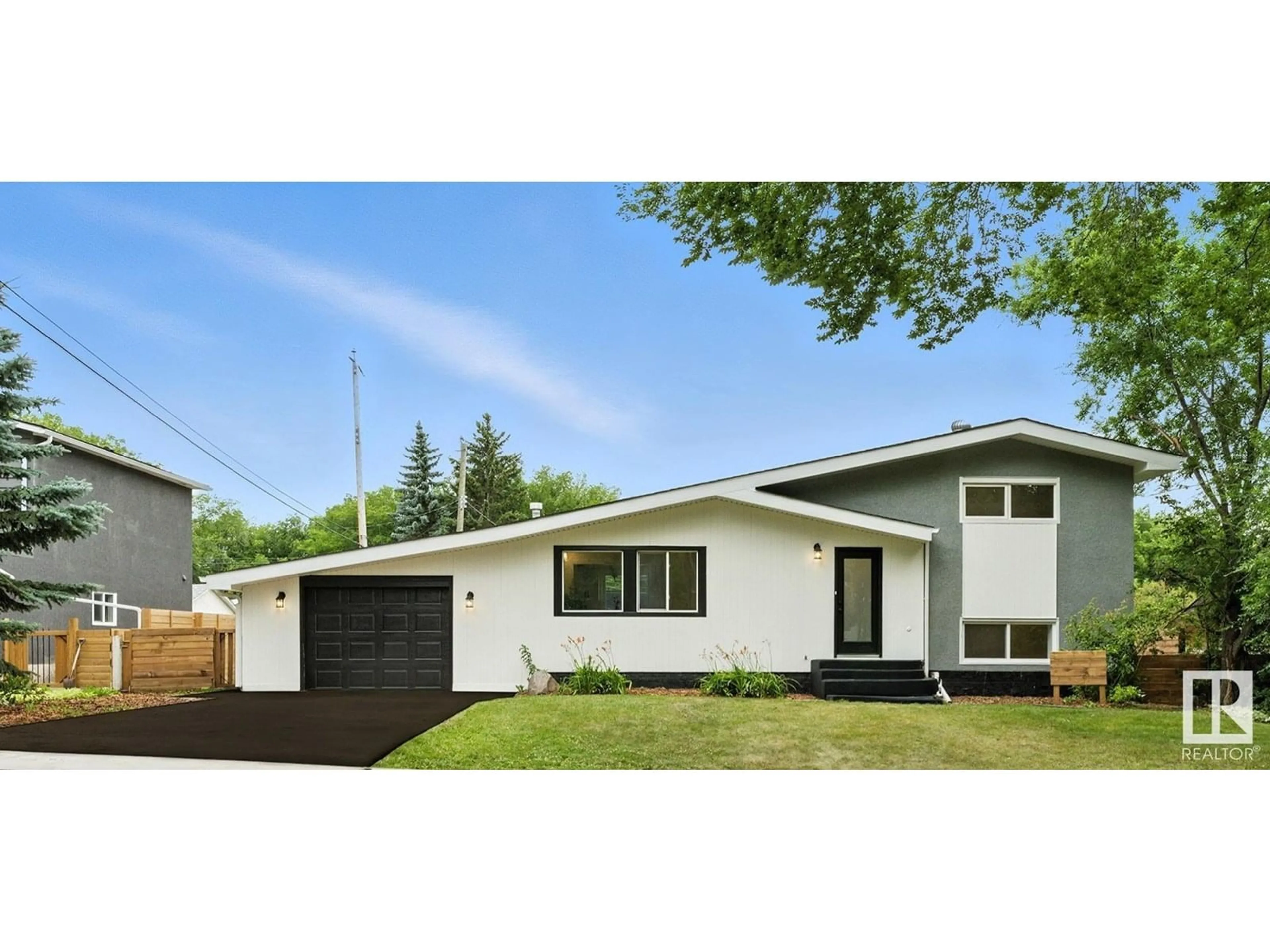 Home with vinyl exterior material, street for 1 SYLVAN DR, St. Albert Alberta T8N0G7