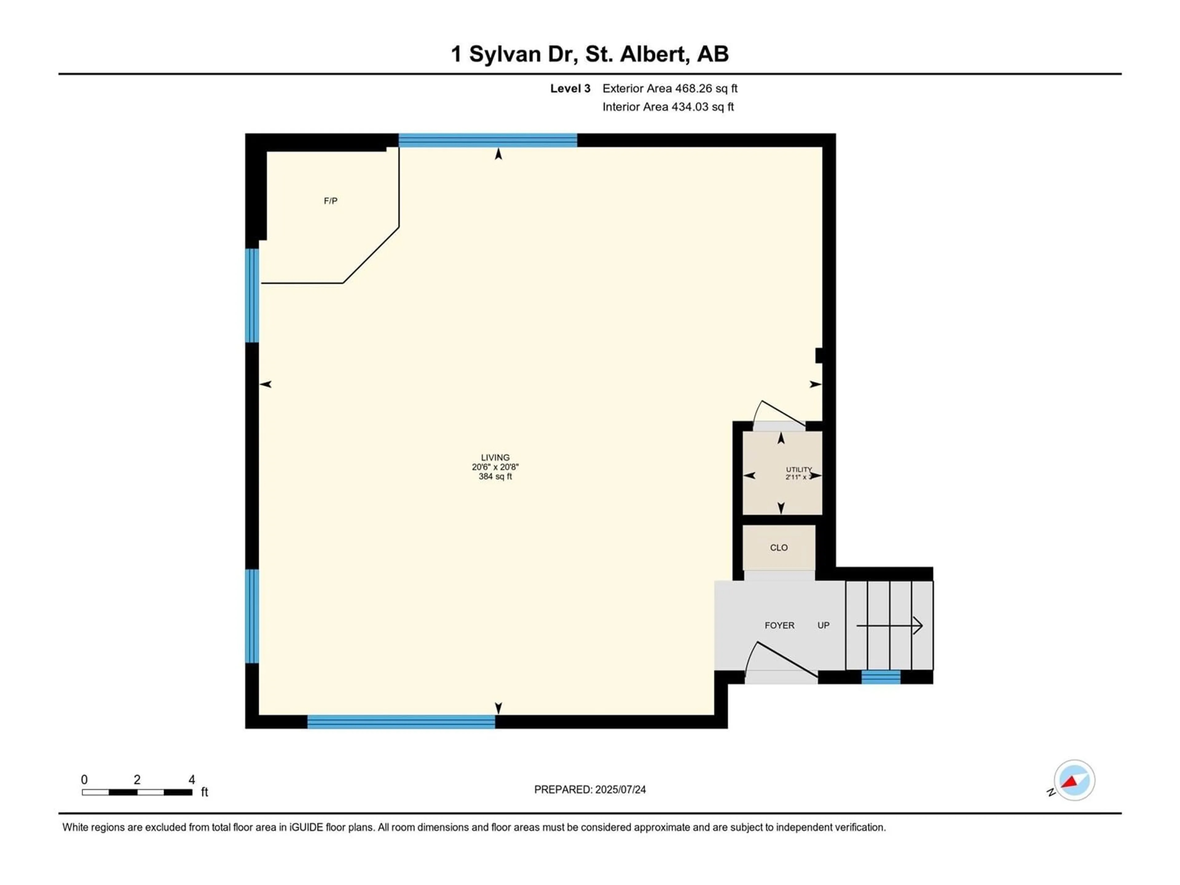Floor plan for 1 SYLVAN DR, St. Albert Alberta T8N0G7
