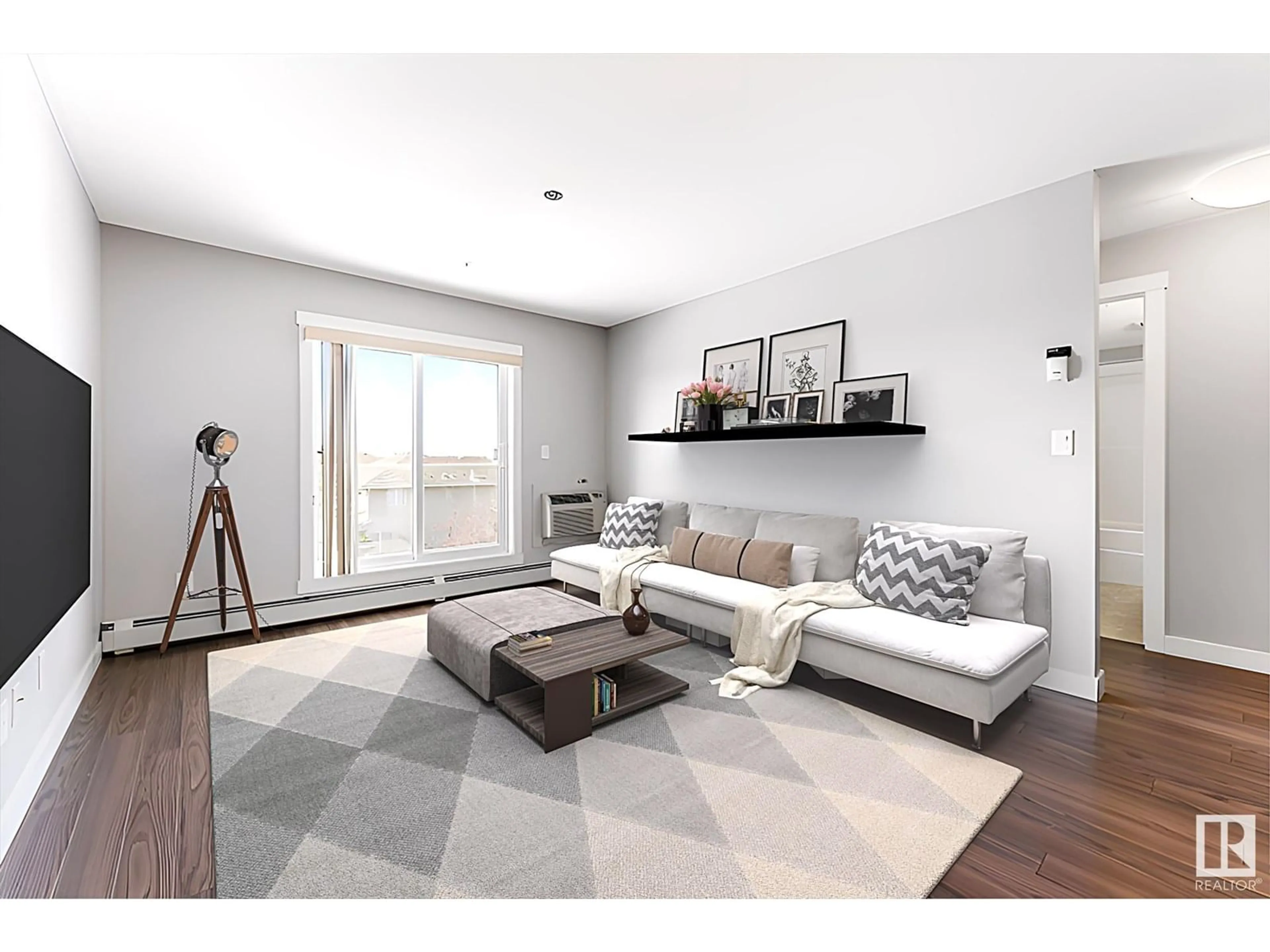 Living room with furniture, unknown for #303 - 2229 44 AV NW, Edmonton Alberta T5T0W6
