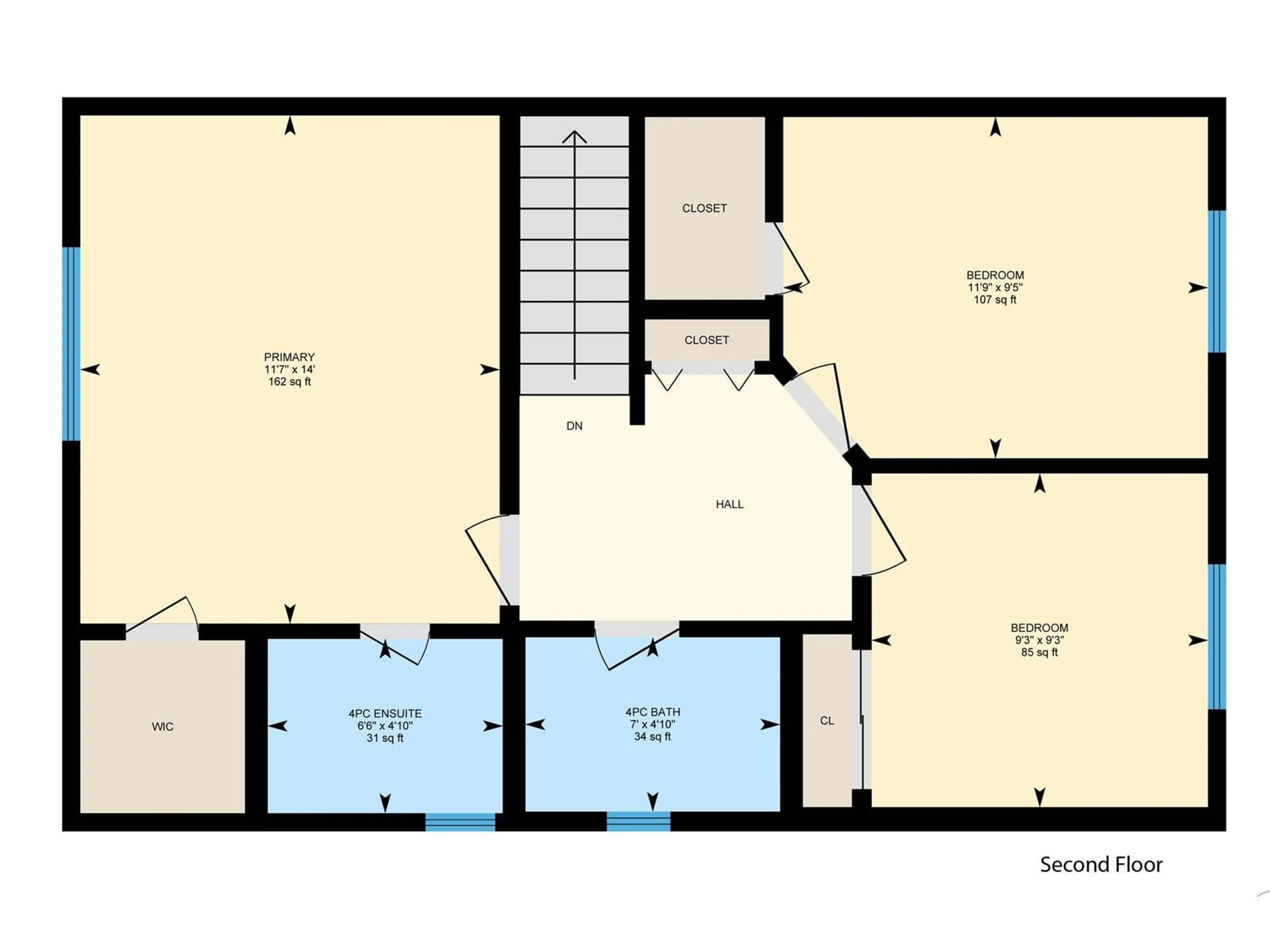 Floor plan for 4708 25 AV, Edmonton Alberta T6L4P3