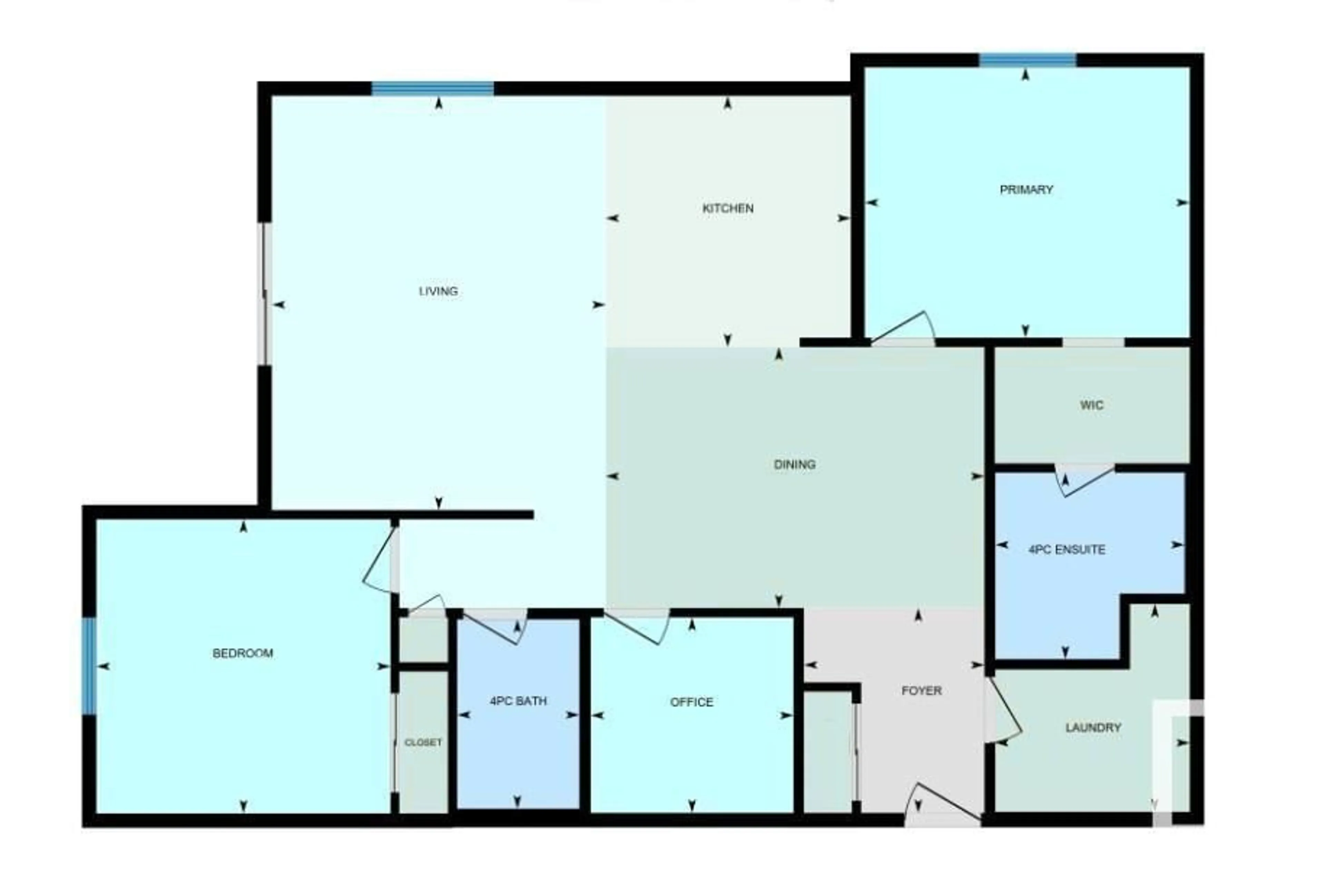 Floor plan for #104 - 14808 125 ST, Edmonton Alberta T5X0G1