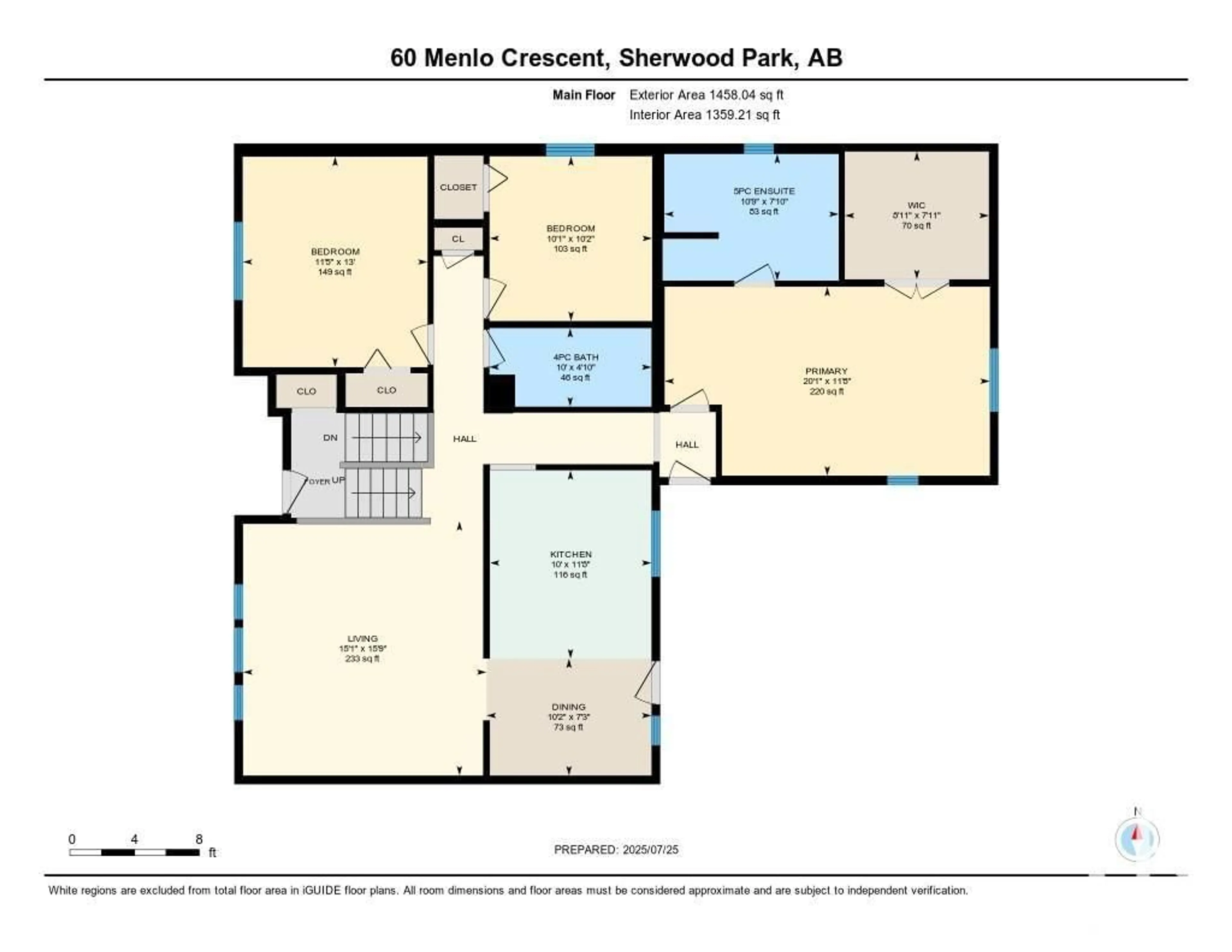 Floor plan for 60 MENLO CR, Sherwood Park Alberta T8A0R9