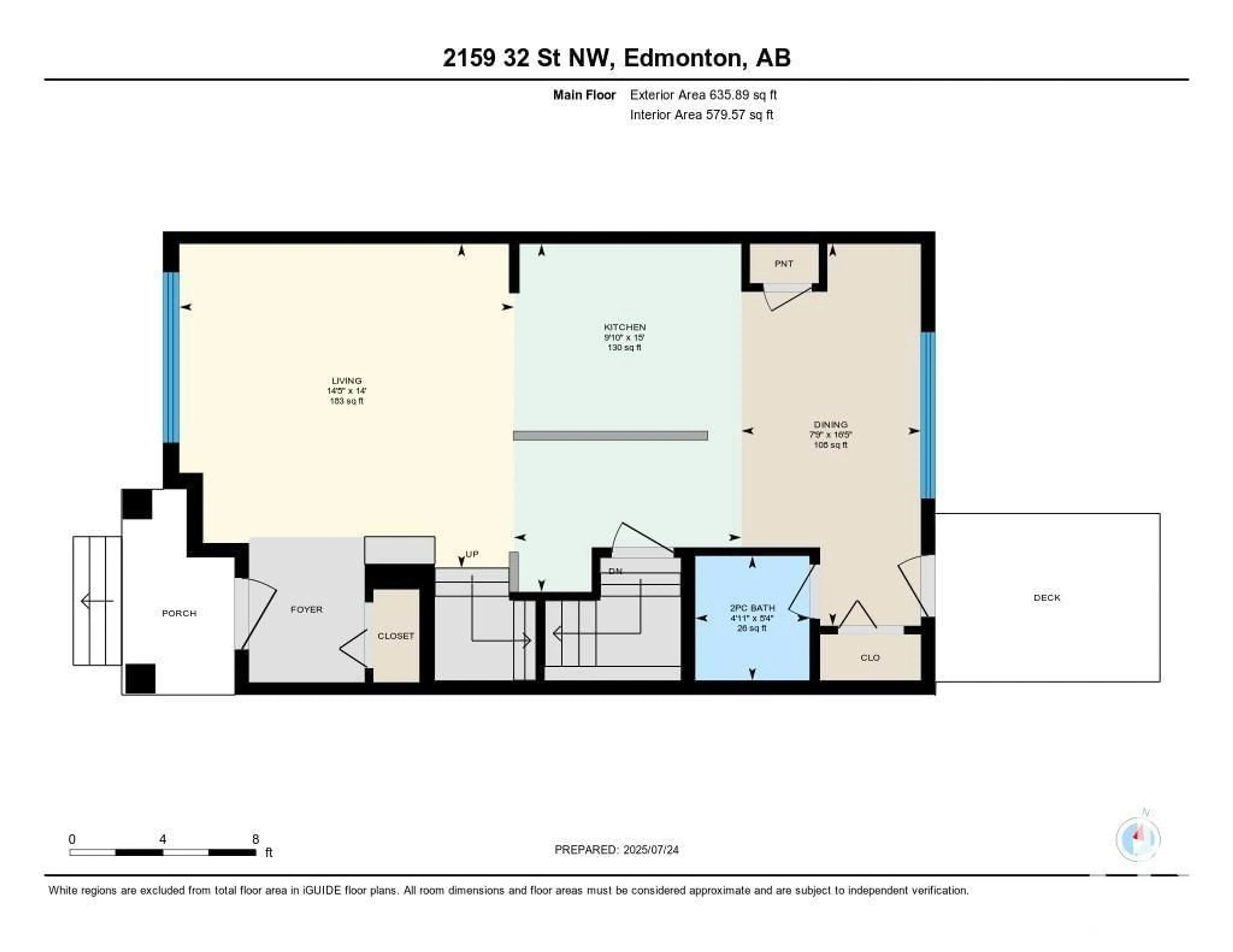 Floor plan for 2159 32 ST, Edmonton Alberta T6T0J9