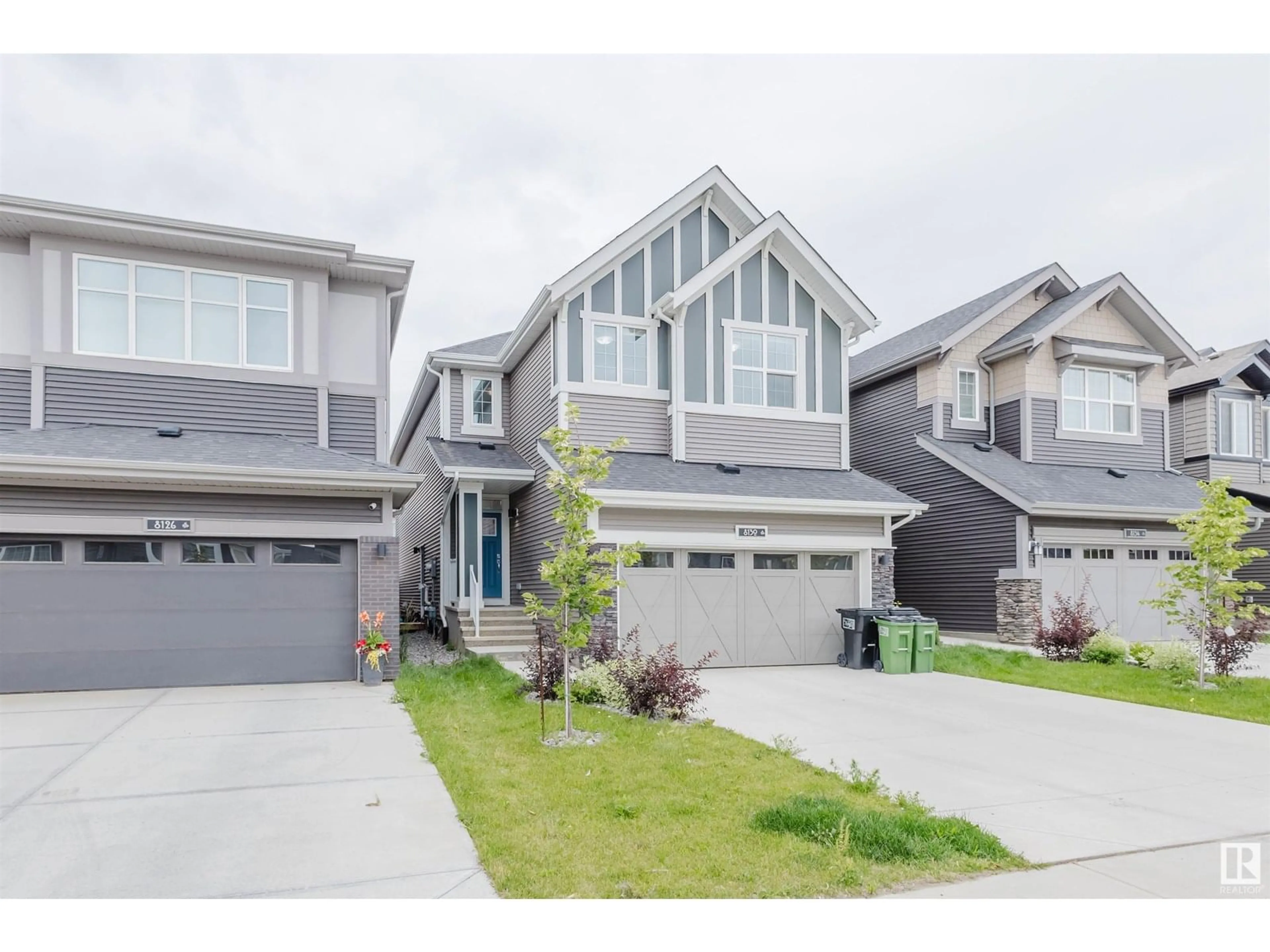 Home with vinyl exterior material, street for NW - 8130 226A ST, Edmonton Alberta T5T7S8