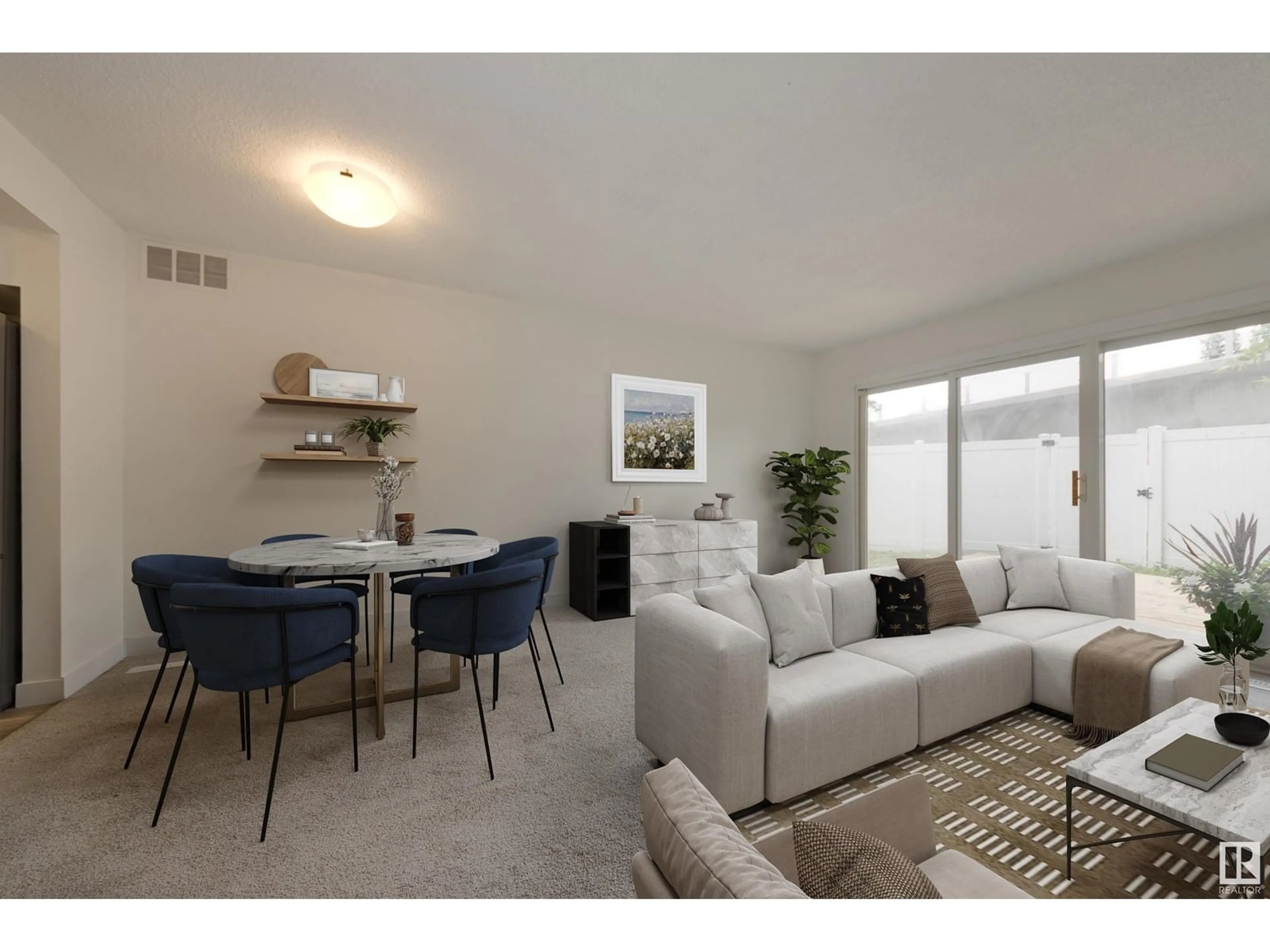 Living room with furniture, unknown for NW - 1F MEADOWLARK VG, Edmonton Alberta T5R5X3