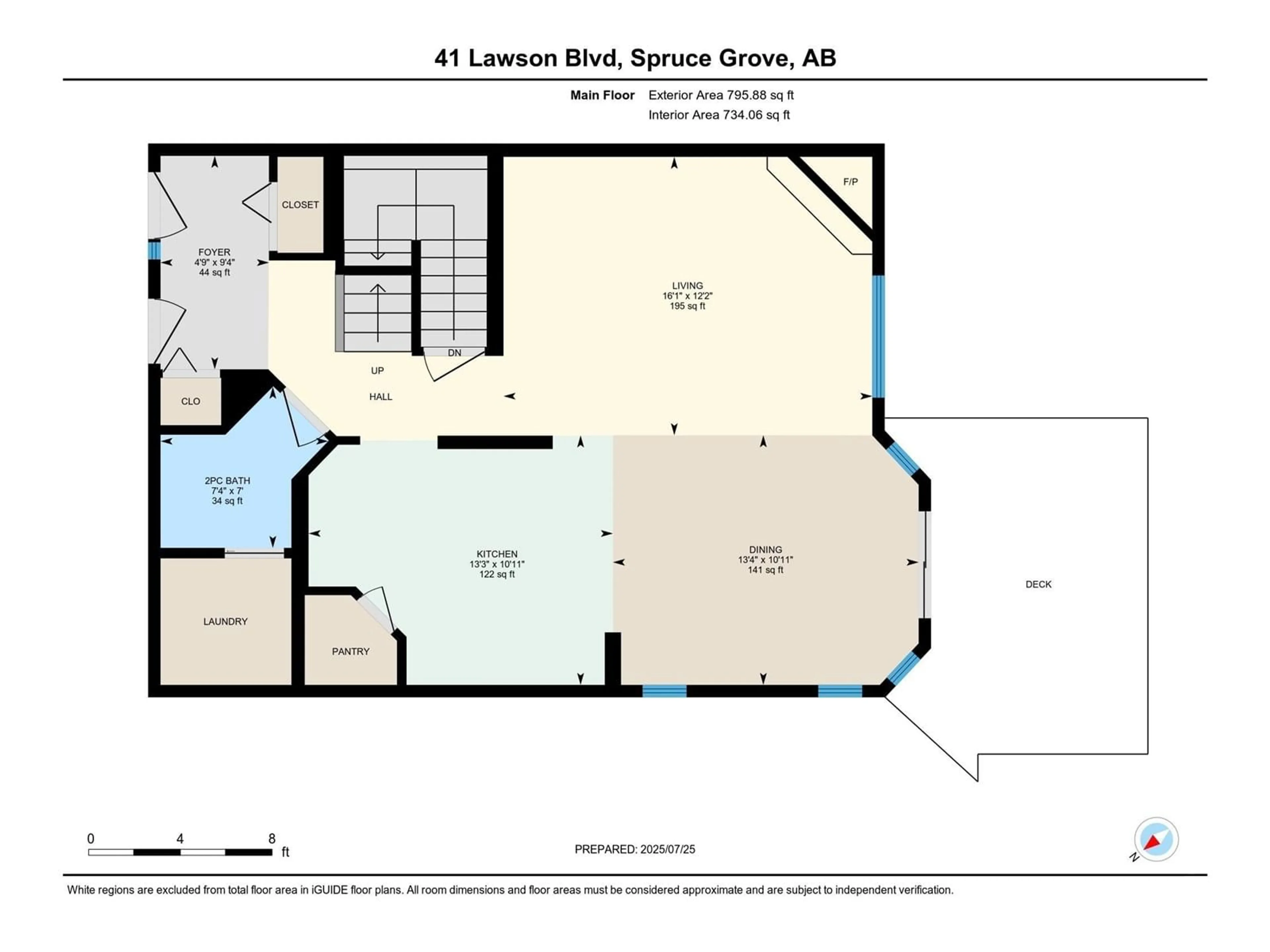 Floor plan for 41 LAWSON BV, Spruce Grove Alberta T7X4K3