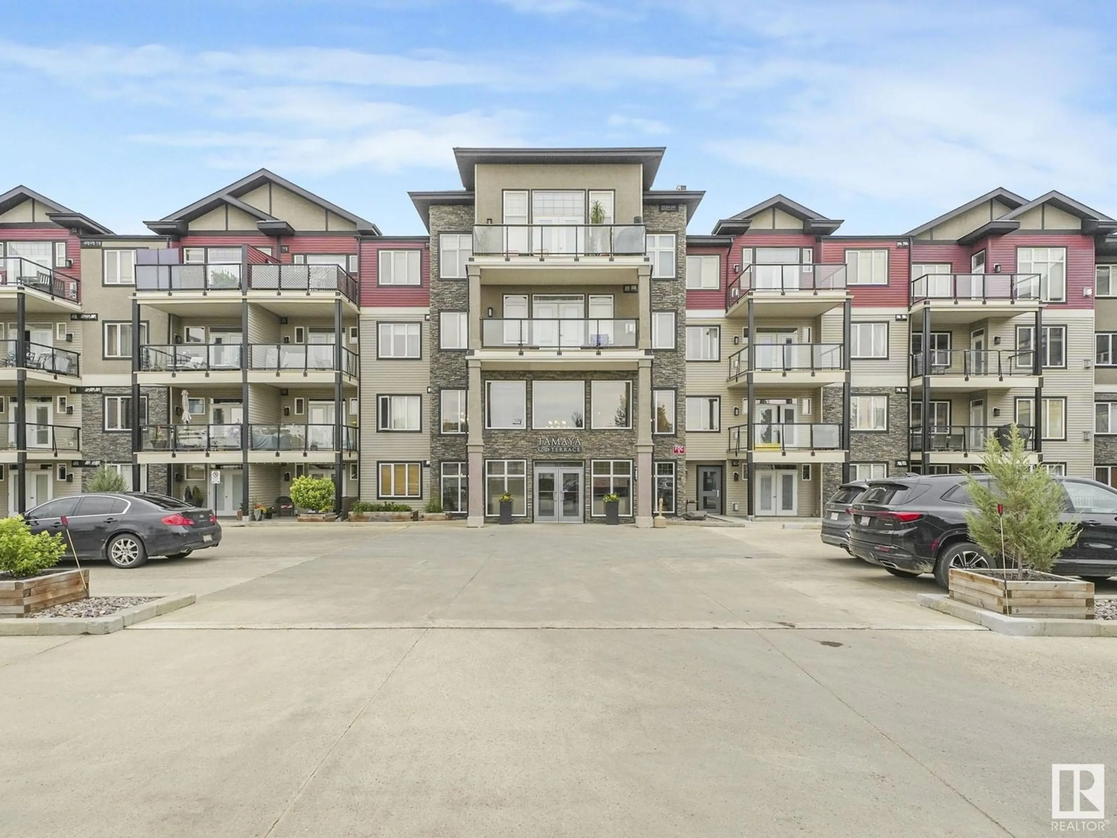 A pic from outside/outdoor area/front of a property/back of a property/a pic from drone, unknown for #312 - 12408 15 AV, Edmonton Alberta T6W1X2
