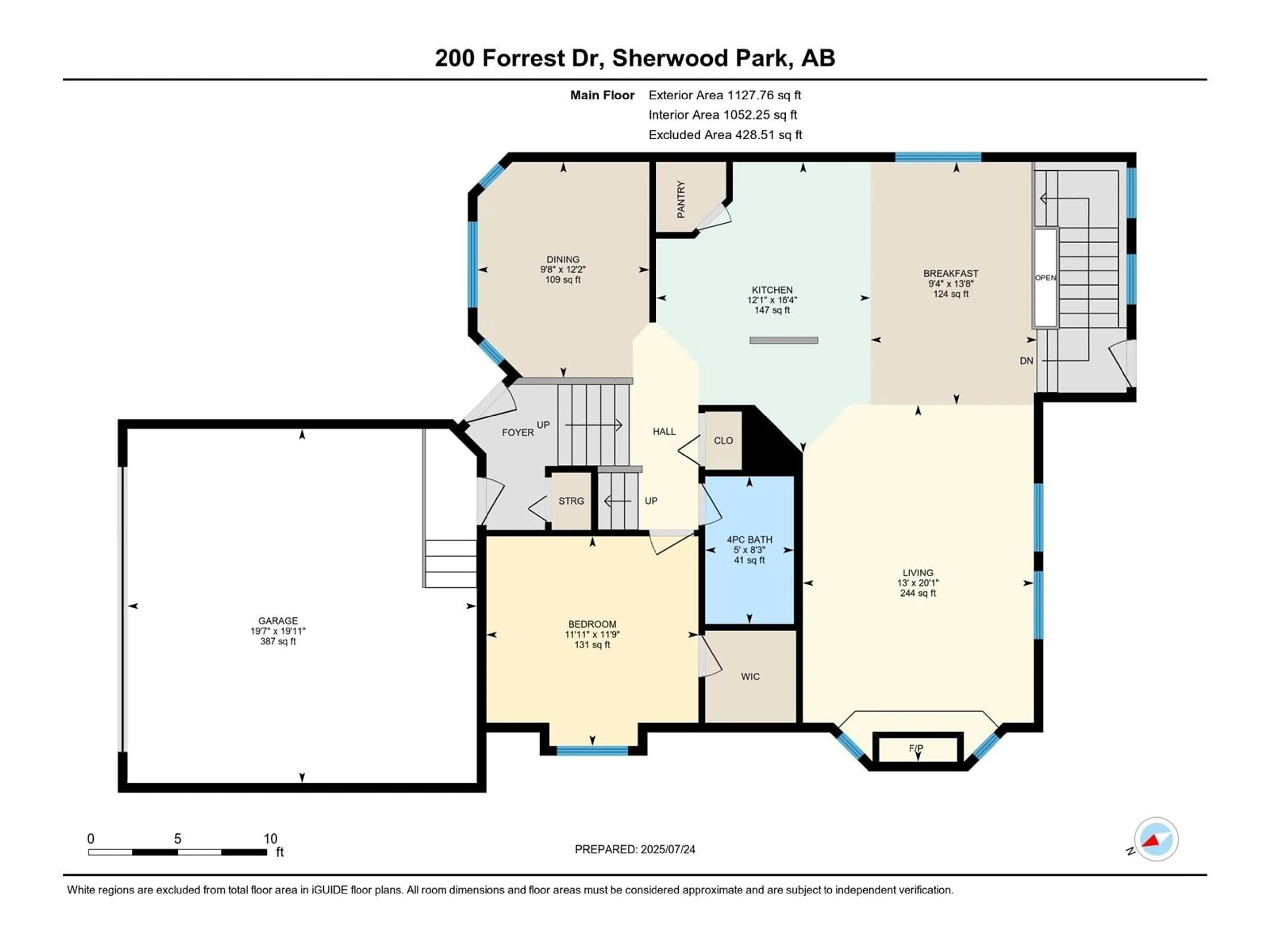 Floor plan for 200 FORREST DR, Sherwood Park Alberta T8A6A9