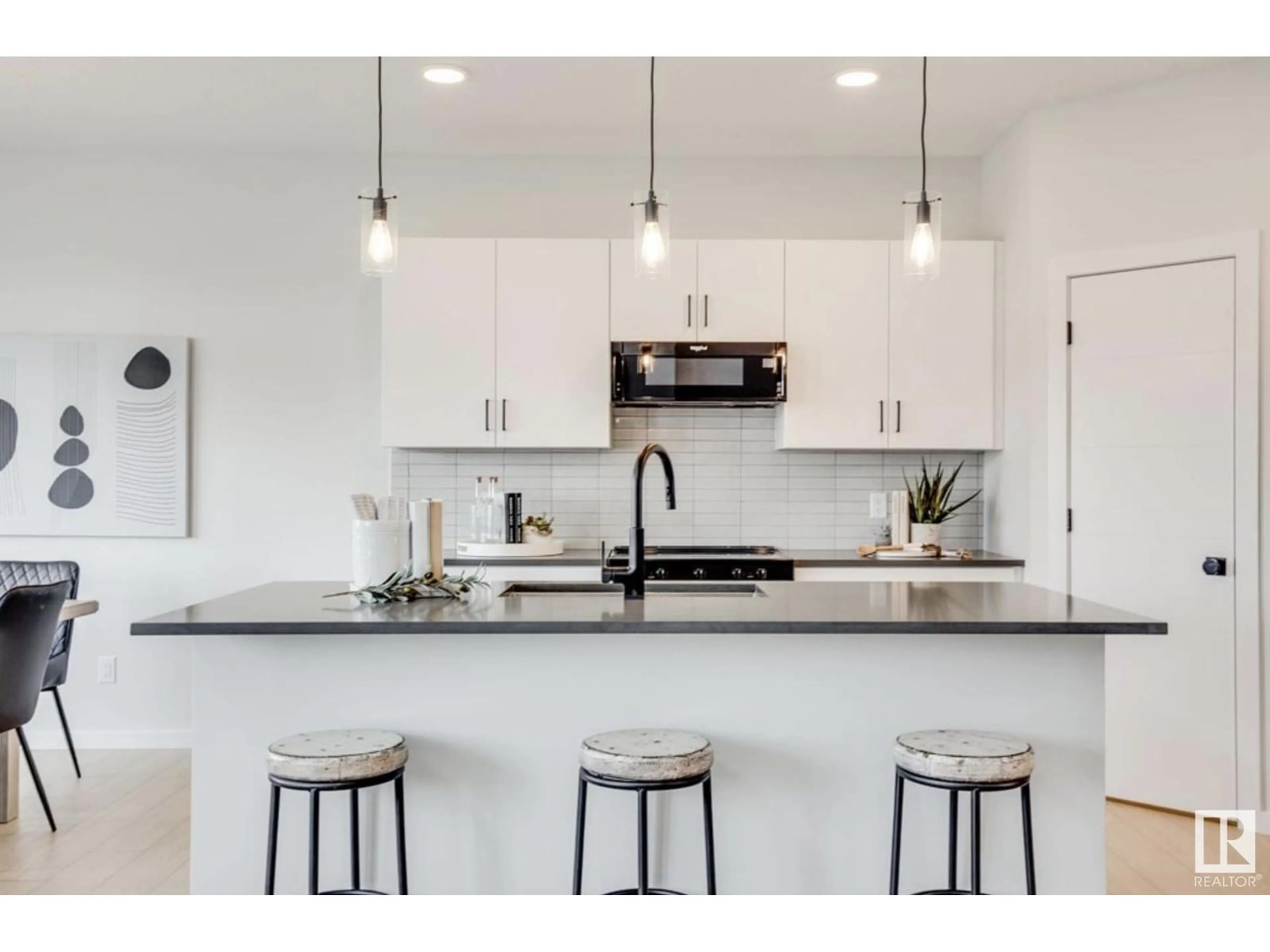 Open concept kitchen, ceramic/tile floor for NW - 8019 228 ST, Edmonton Alberta T5T7X8