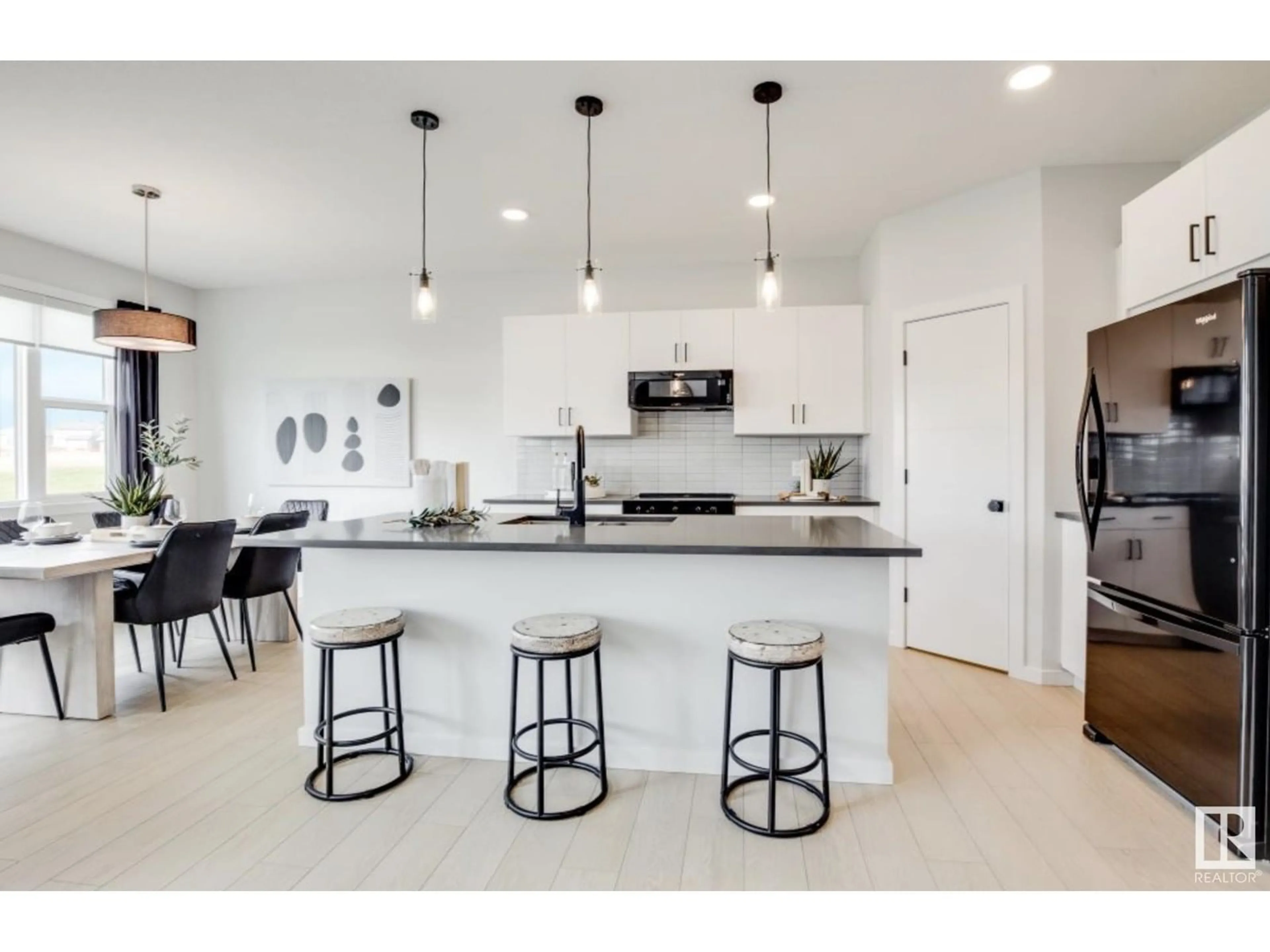 Open concept kitchen, ceramic/tile floor for NW - 8019 228 ST, Edmonton Alberta T5T7X8