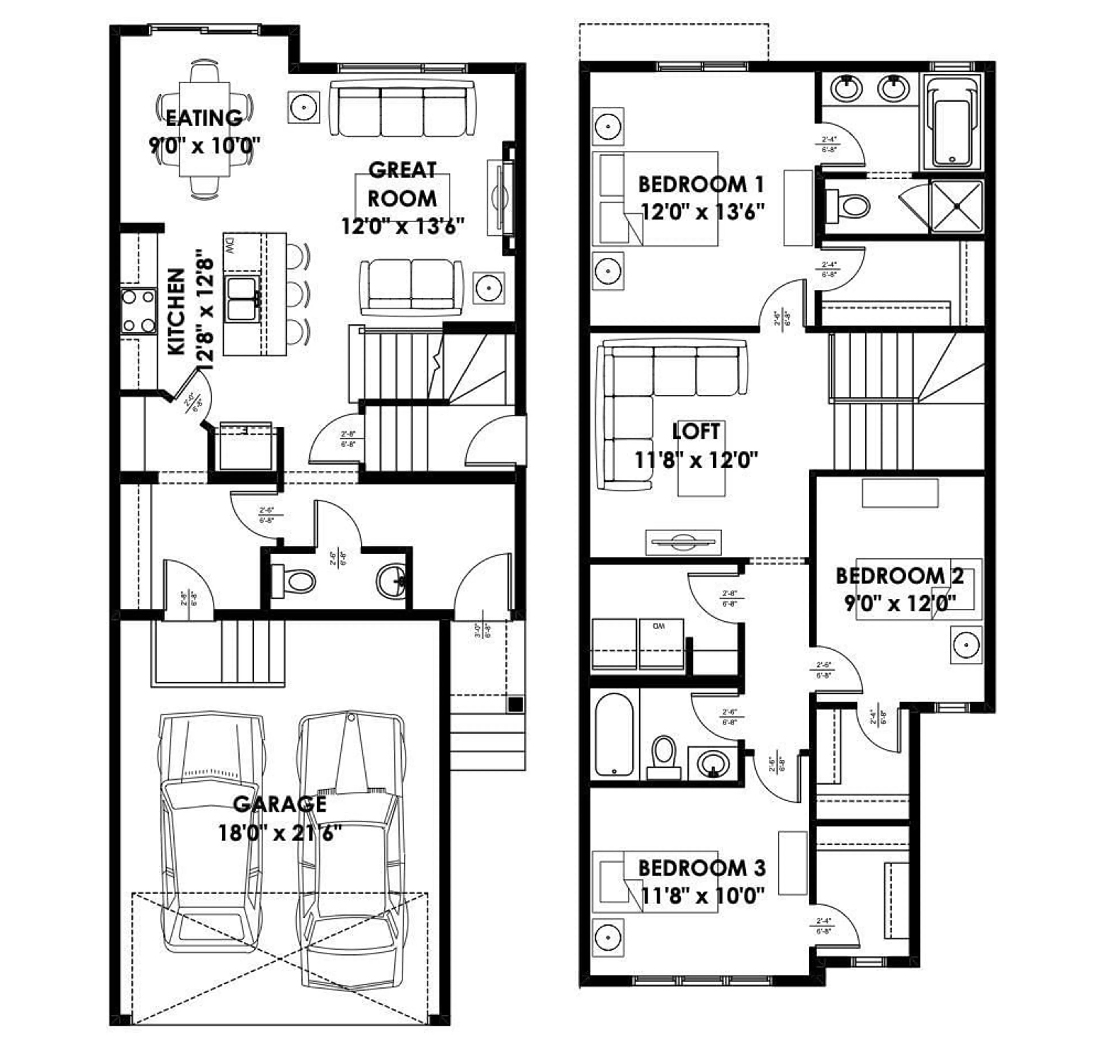 Floor plan for NW - 8019 228 ST, Edmonton Alberta T5T7X8